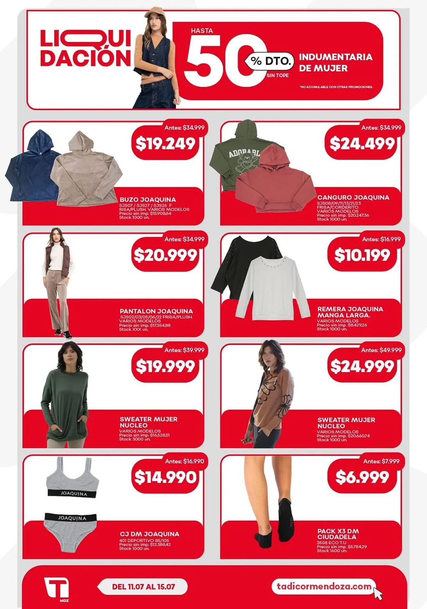 Ofertas de Catálogo Supermercados Tadicor 11 de julio al 15 de julio 2025 - Página 11 del catálogo