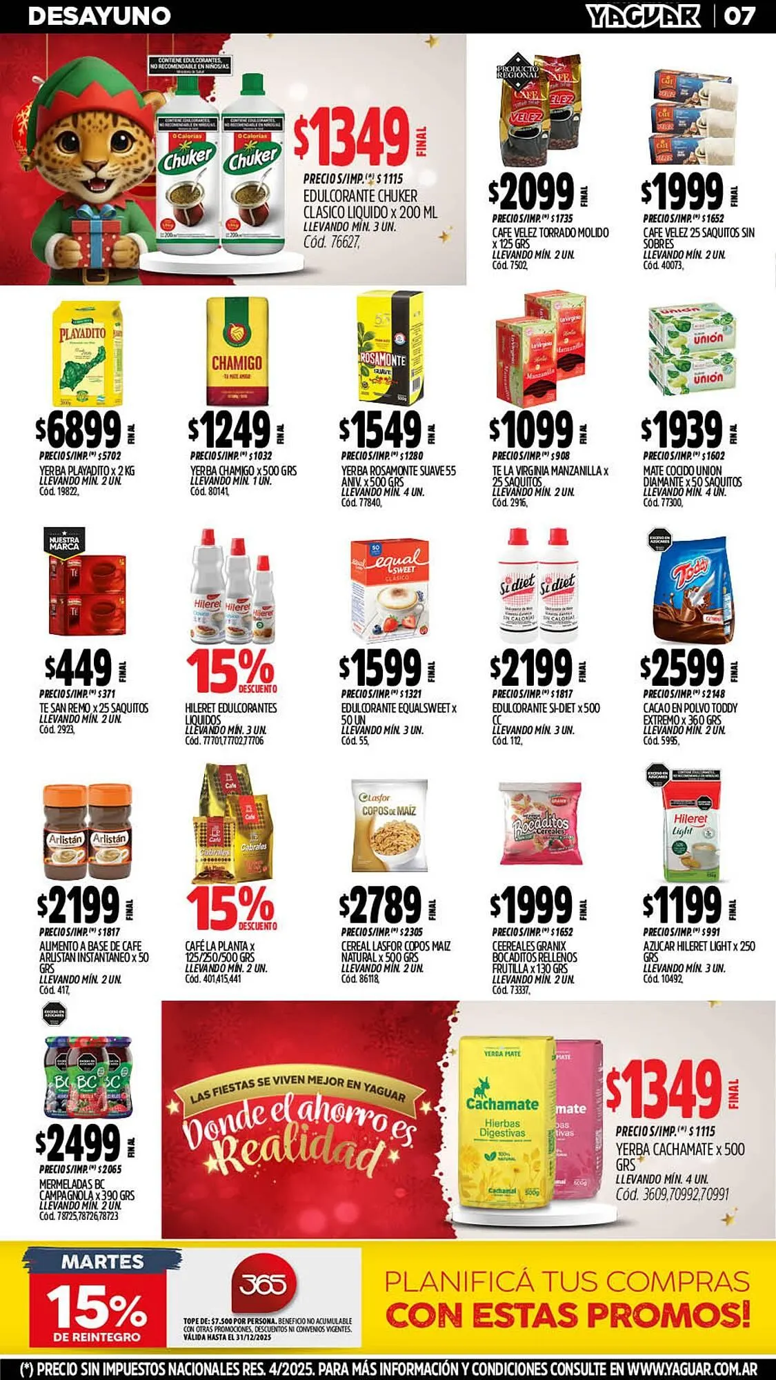 Ofertas de Catálogo Supermercados Yaguar 15 de diciembre al 21 de diciembre 2025 - Página 8 del catálogo