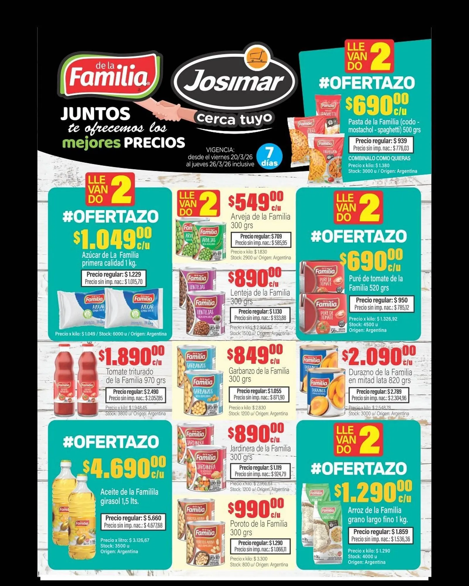 Ofertas de Catálogo Josimar 23 de marzo al 26 de marzo 2026 - Página 1 del catálogo