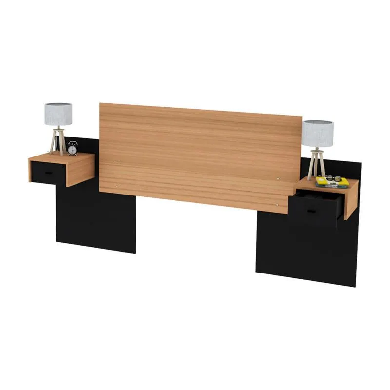 Respaldo De Cama Dali 140-160 Negro Paraiso - CENTRO ESTANT