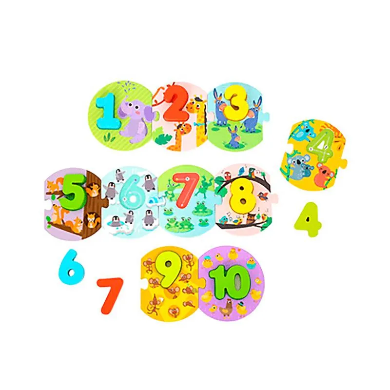 Encaje Números C/ Vol Y Romp.En Valija X 20 Piezas