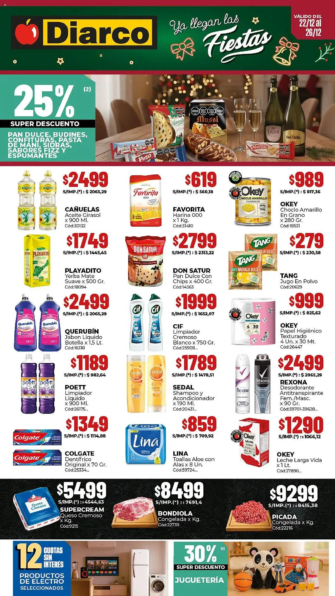 Ofertas de Catálogo Diarco 22 de diciembre al 26 de diciembre 2025 - Página 1 del catálogo