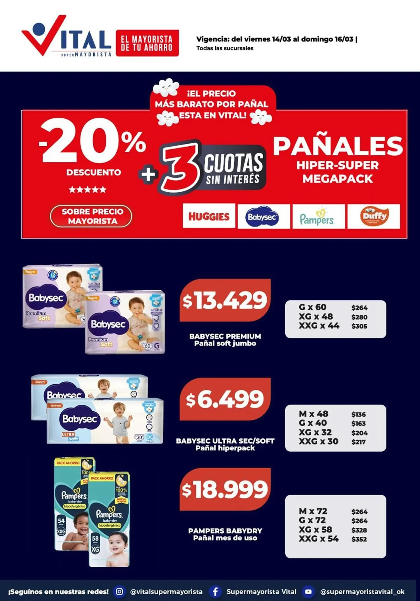Ofertas de Catálogo Supermayorista Vital 14 de marzo al 16 de marzo 2025 - Página 3 del catálogo