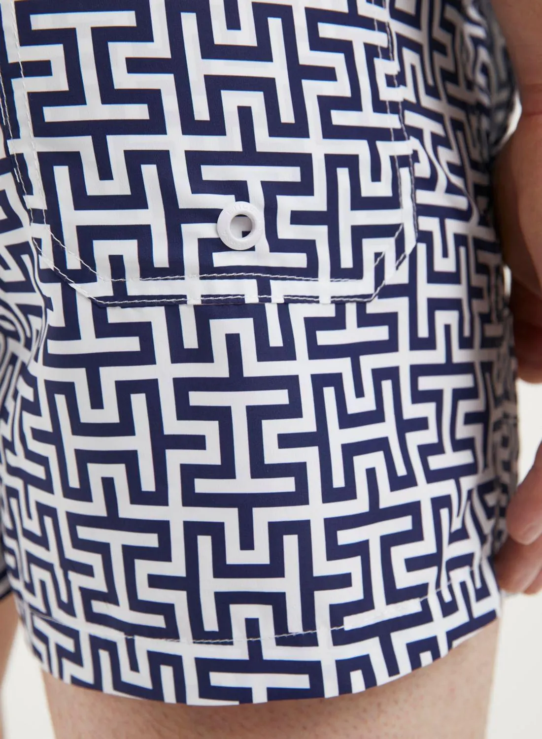 Short de baño corto estampado