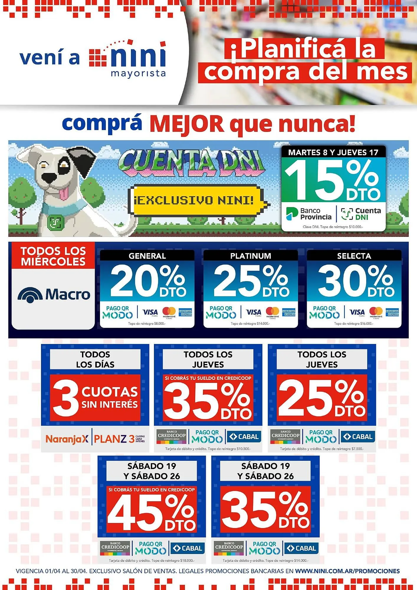 Ofertas de Catálogo Nini Mayorista 1 de abril al 30 de abril 2025 - Página 1 del catálogo