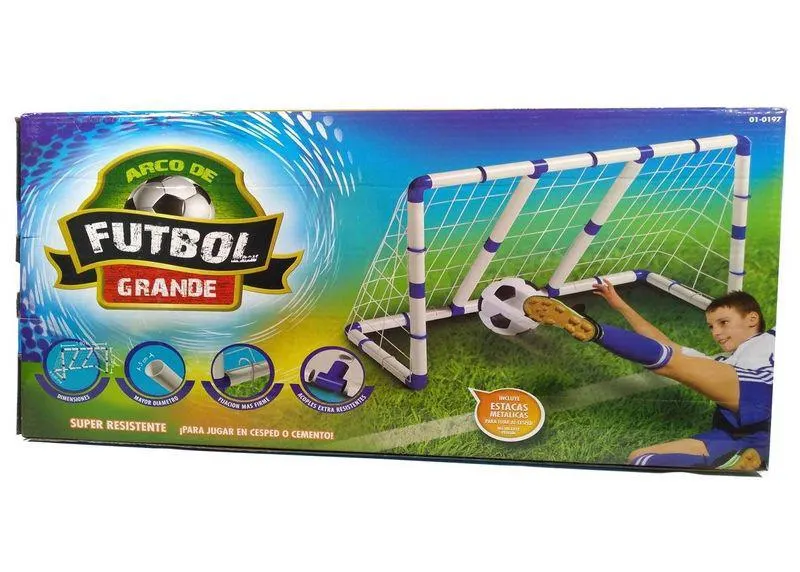 Arco de Fútbol Dimare Grande con Red 1.8x1.2m