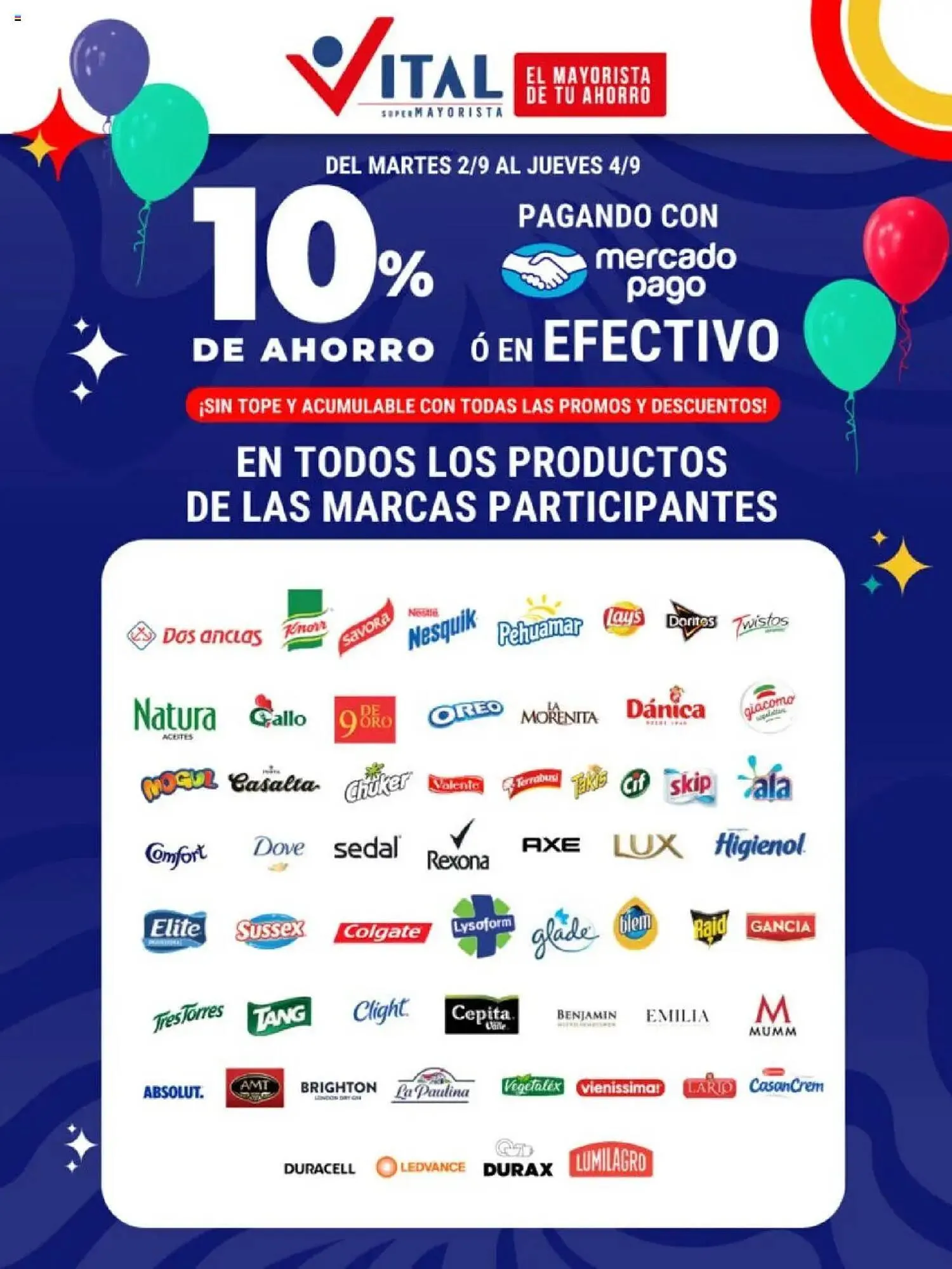 Ofertas de catálogo Supermayorista Vital 2 de septiembre al 4 de septiembre 2025 - Página 1 del catálogo