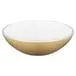 Bacha circular de apoyo Agus 34 cm jaspeado beige y blanco brillante