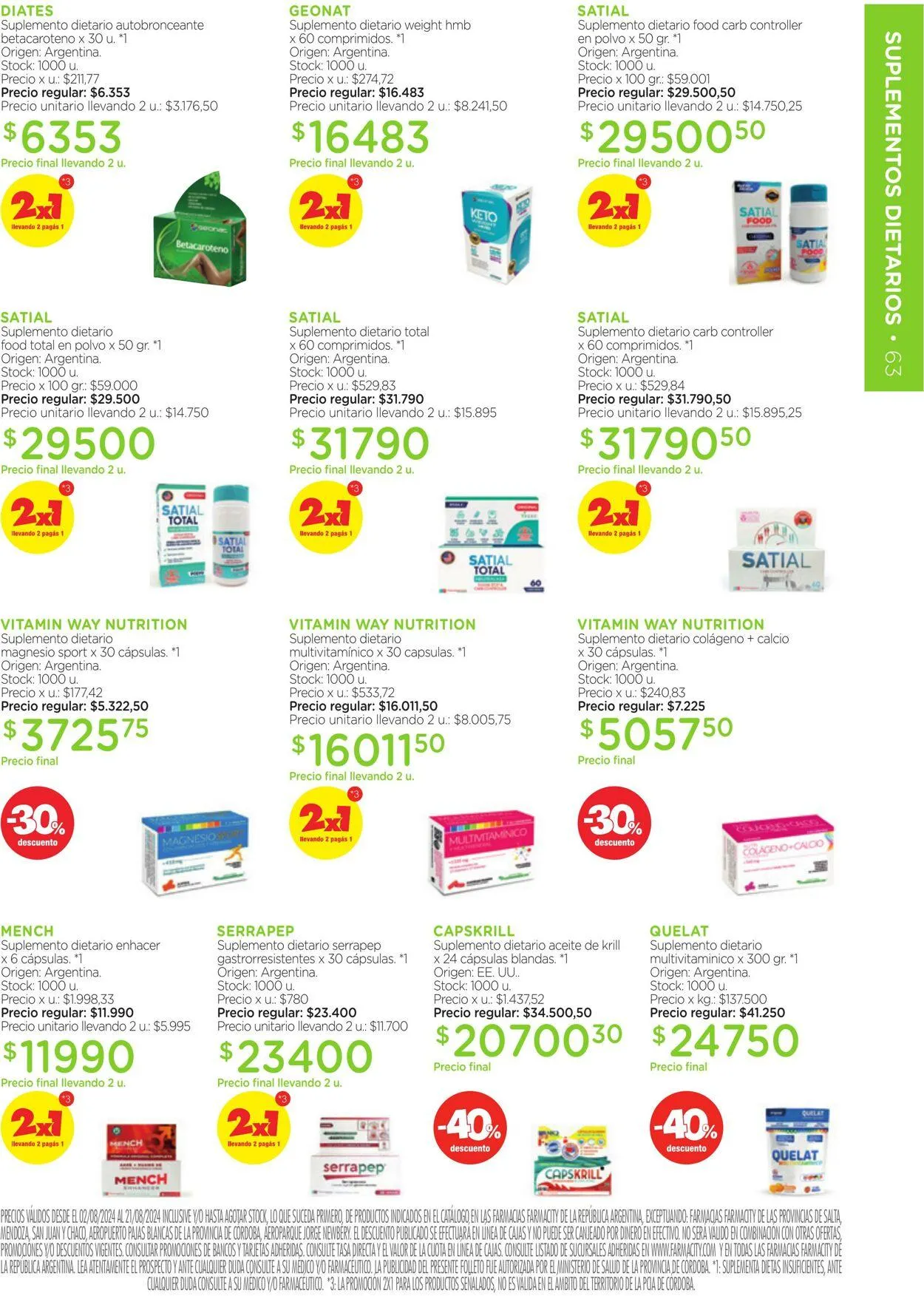 Ofertas de Farmacity 1 de agosto al 31 de agosto 2024 - Página 63 del catálogo
