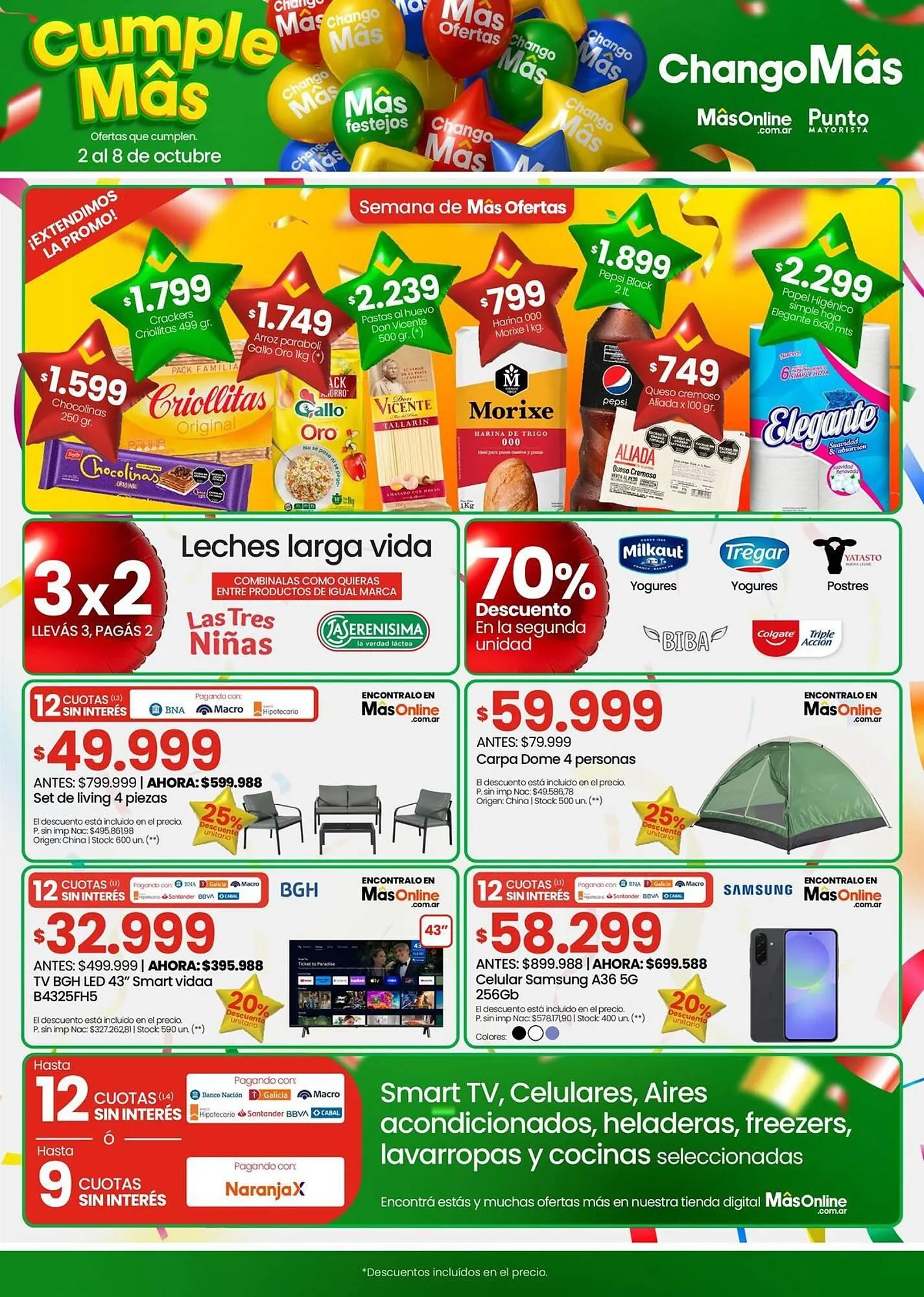 Ofertas de Catálogo Changomas 3 de octubre al 8 de octubre 2025 - Página 1 del catálogo