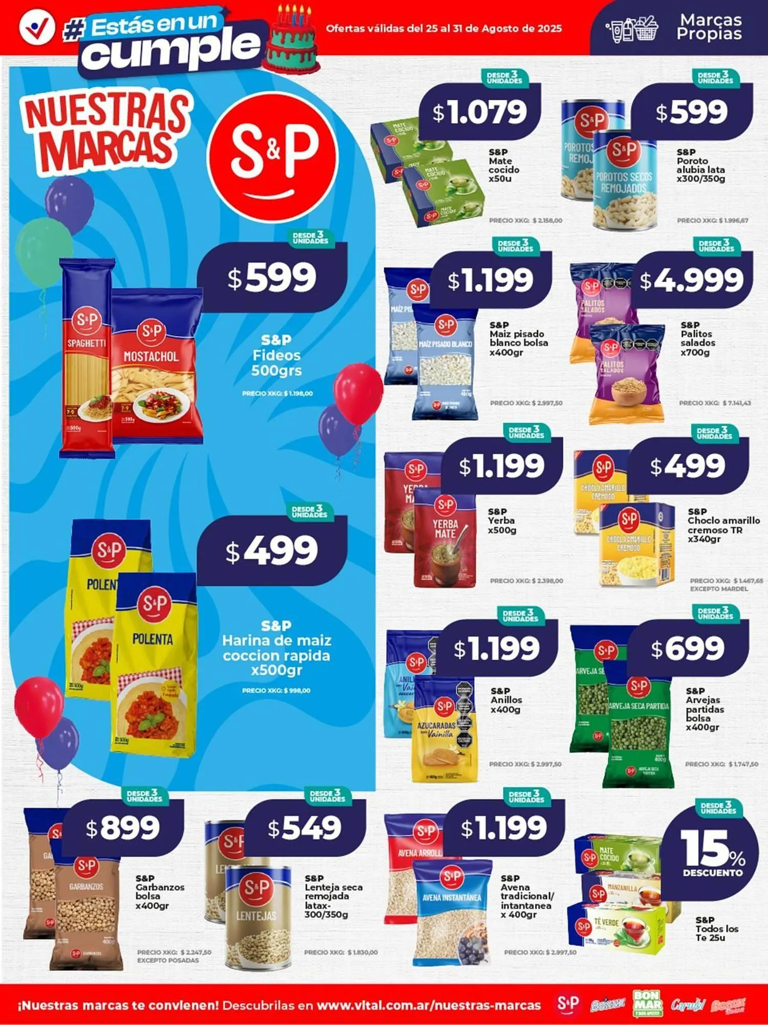 Ofertas de Catálogo Supermayorista Vital 25 de agosto al 31 de agosto 2025 - Página 22 del catálogo