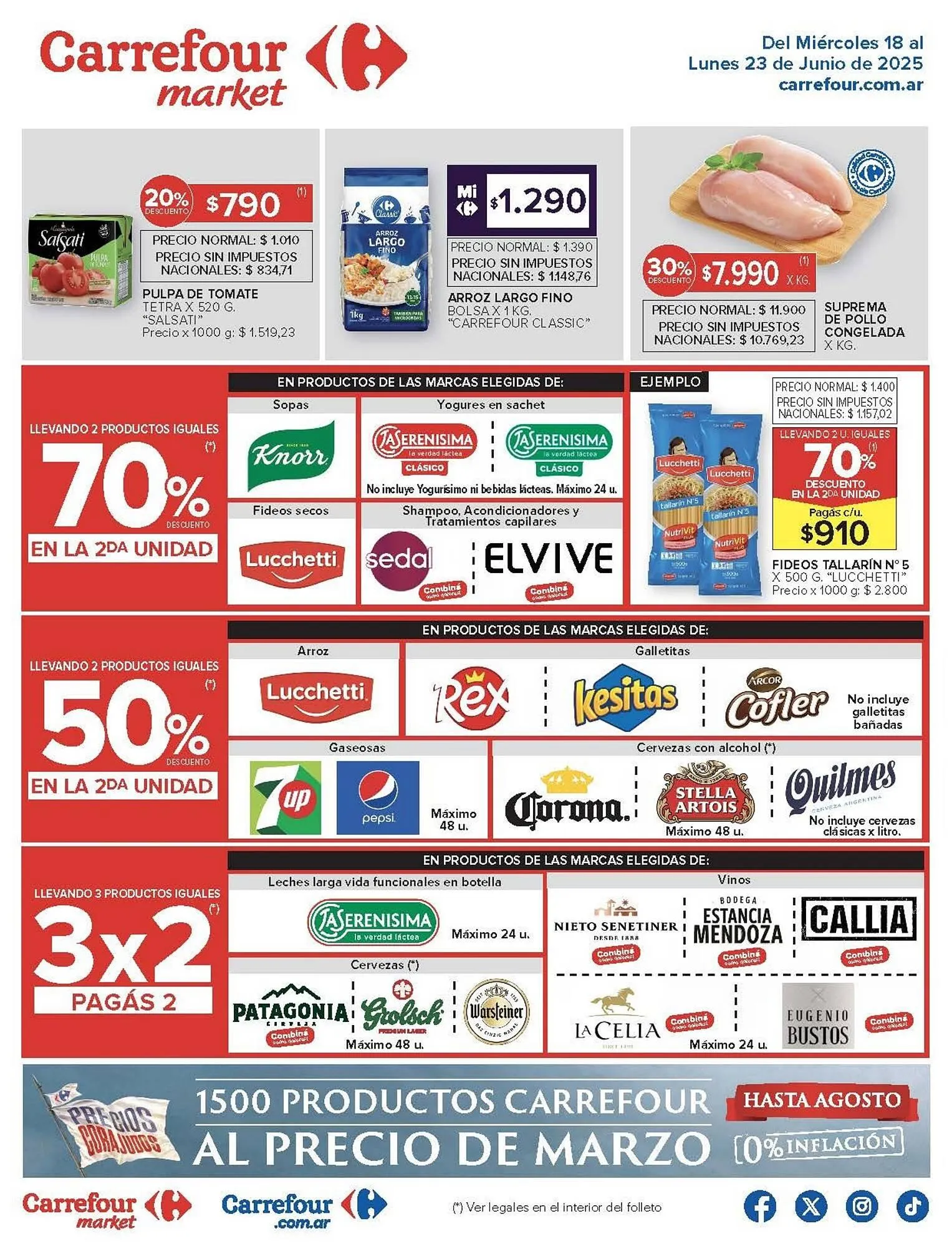 Ofertas de Catálogo Carrefour Market 19 de junio al 23 de junio 2025 - Página 1 del catálogo