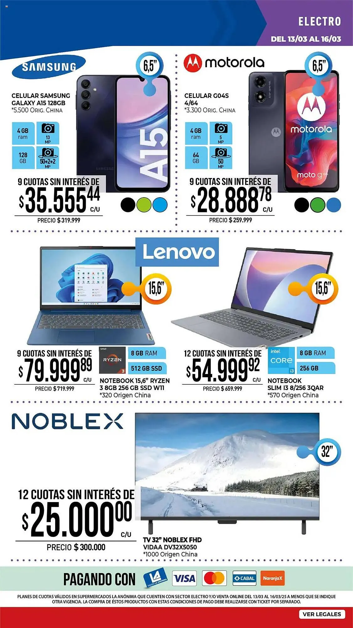 Ofertas de Catálogo La Anonima 13 de marzo al 23 de marzo 2025 - Página 33 del catálogo