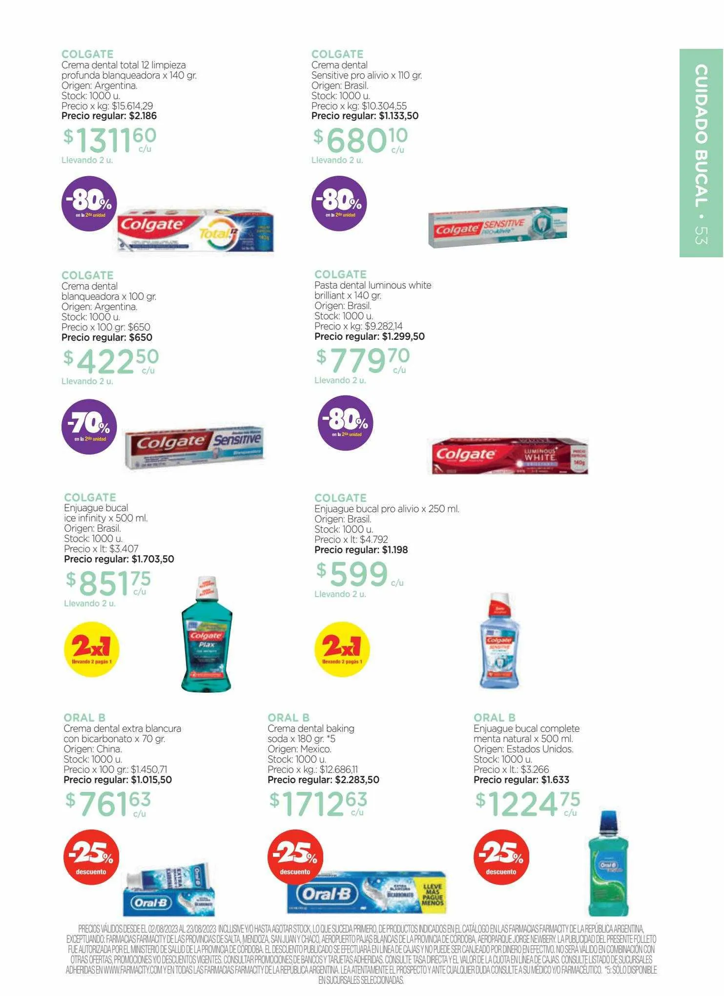 Ofertas de Catálogo Farmacity 1 de junio al 30 de septiembre 2023 - Página 53 del catálogo