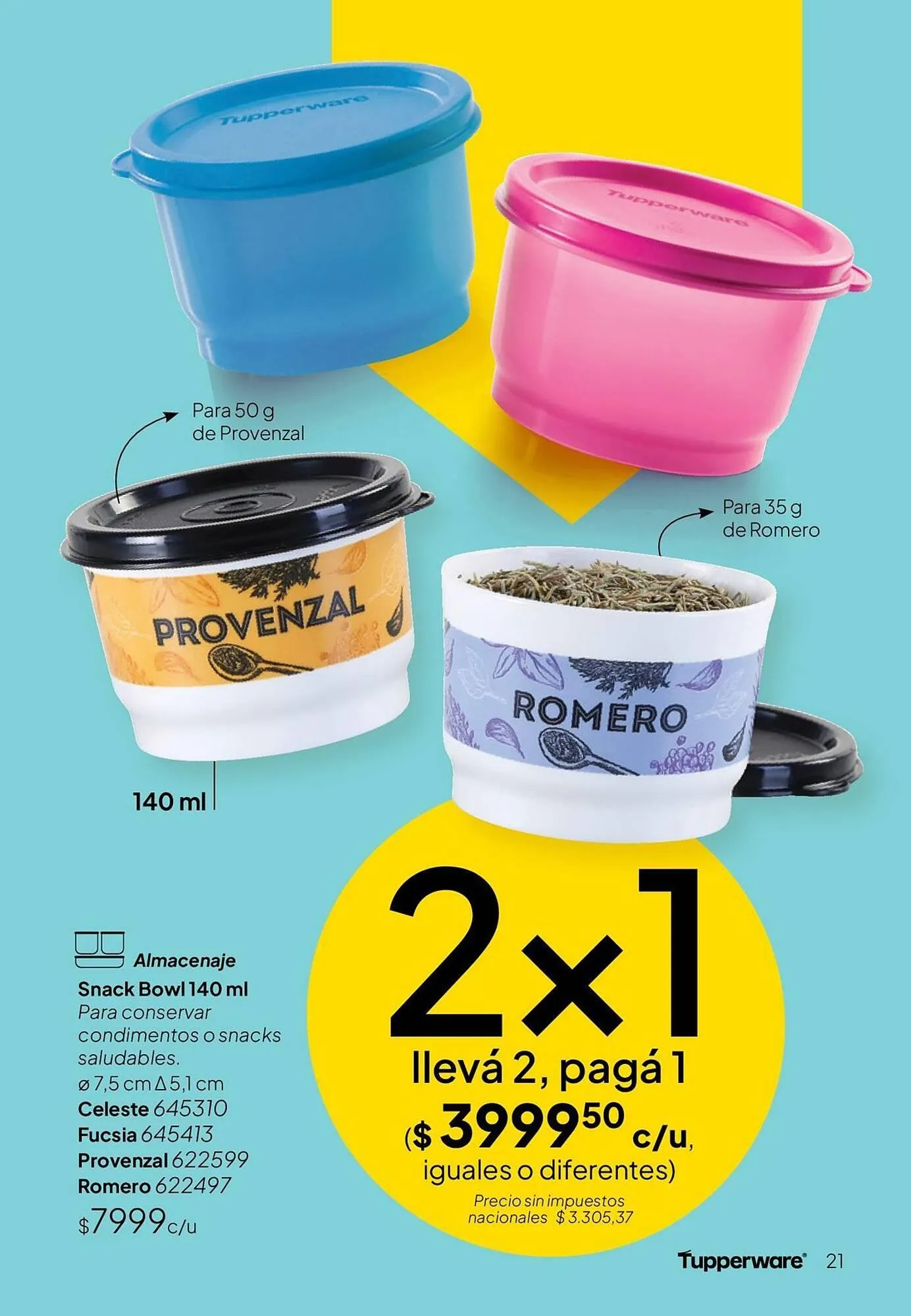 Ofertas de Folleto Tupperware 1 de julio al 31 de julio 2026 - Página 22 del catálogo