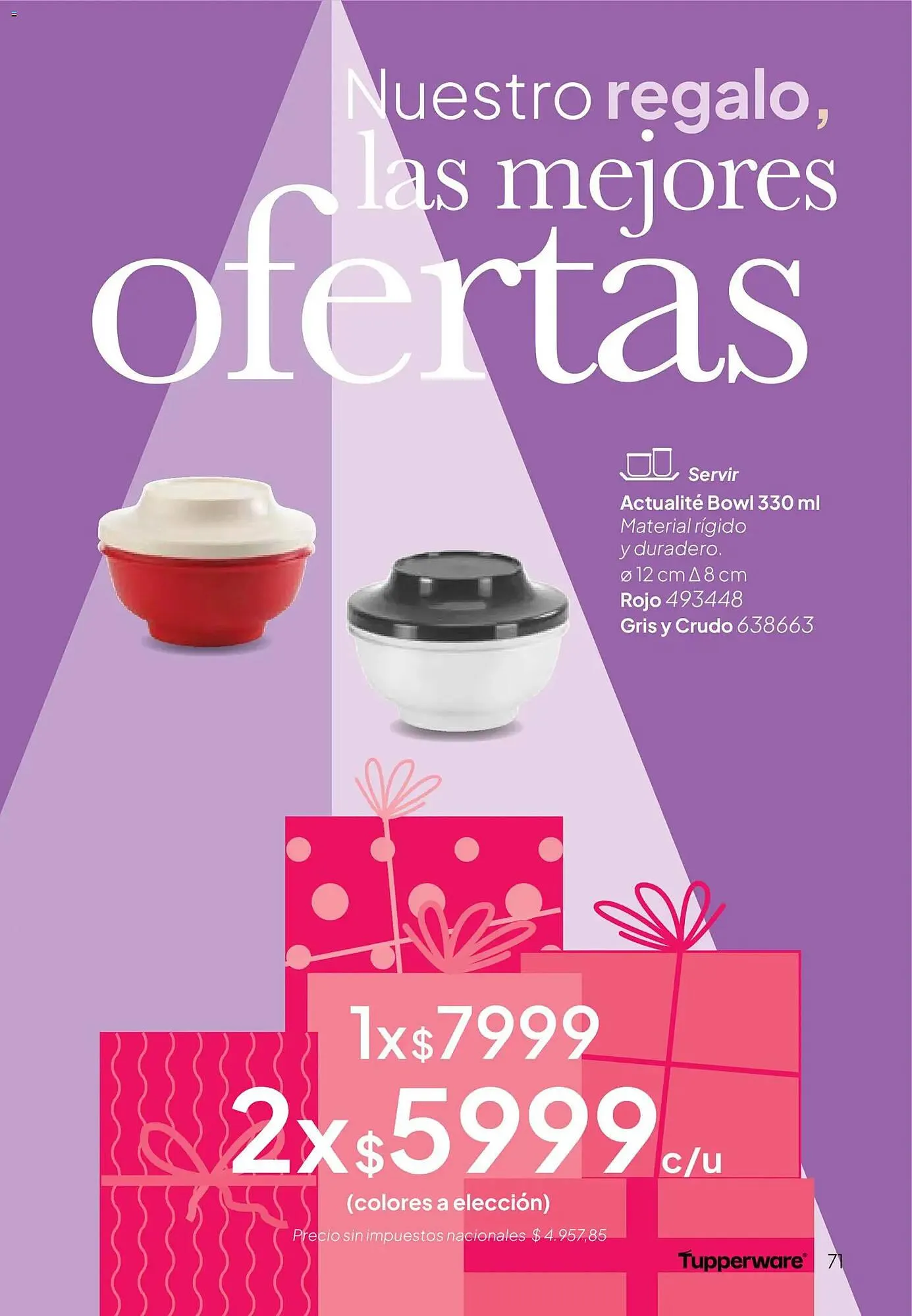 Ofertas de Folleto Tupperware 24 de noviembre al 31 de diciembre 2025 - Página 72 del catálogo