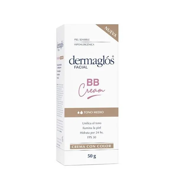 Dermaglos Crema Con Color Bb Cream Tono Medio Con Fps30 50 gr
