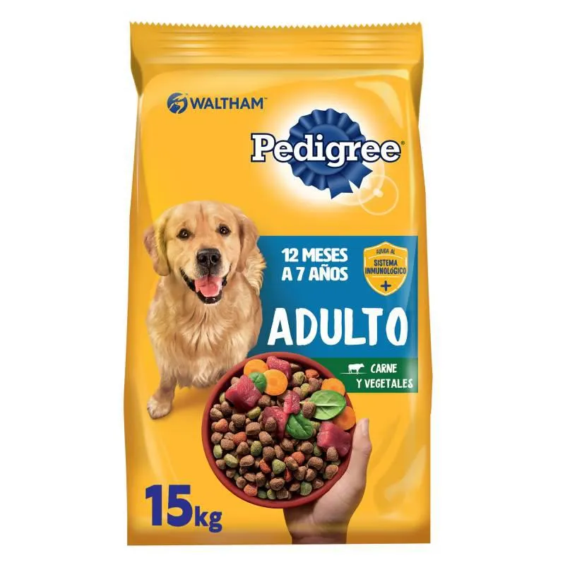 Alimento para Perro Adulto Carne y Vegetales Pedigree x 15 Kg.