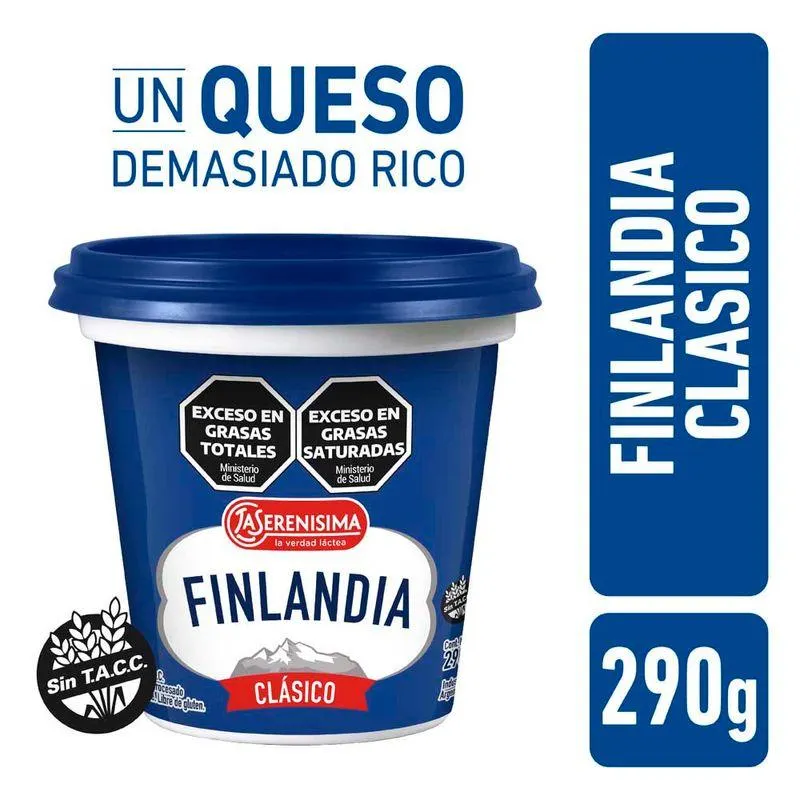 Queso Untable Finlandia Clásico 290 Gr
