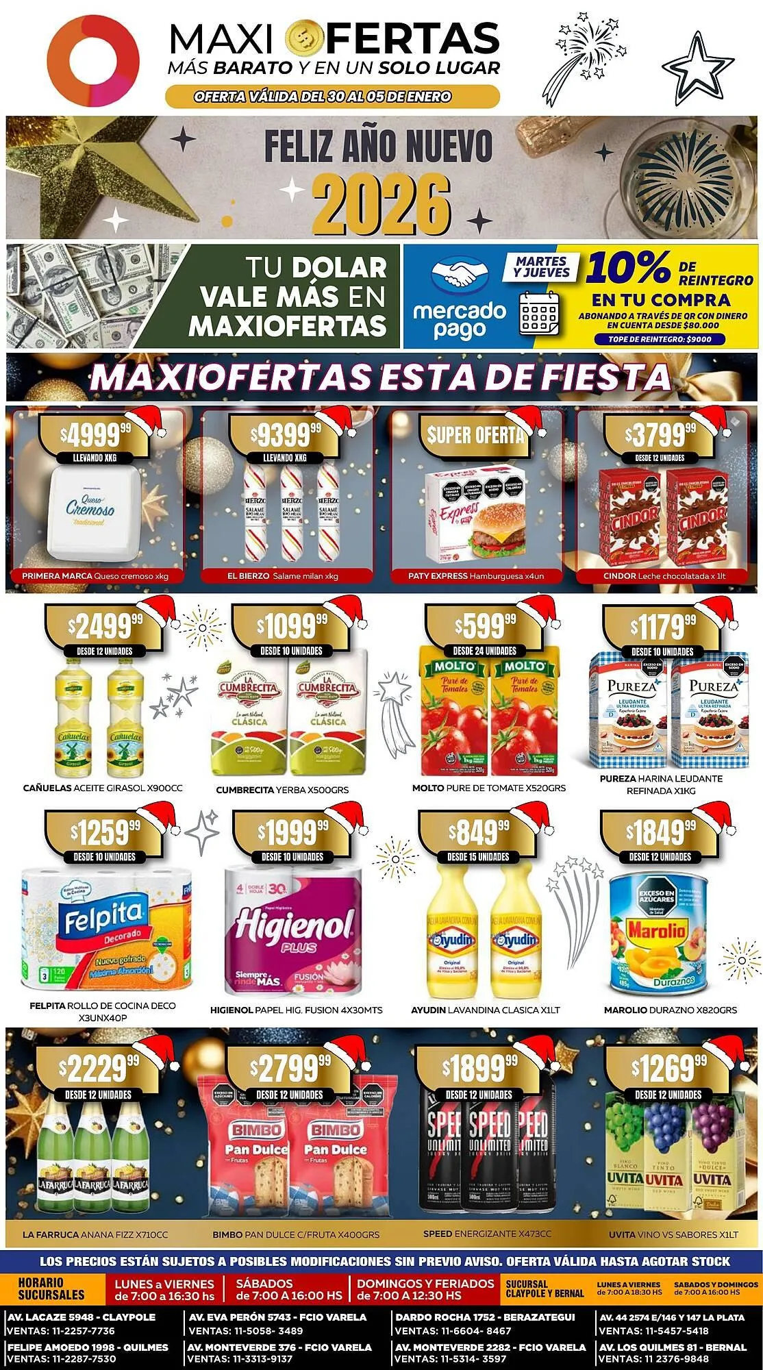 Ofertas de Catálogo Maxi Ofertas 30 de diciembre al 5 de enero 2026 - Página 1 del catálogo