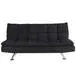 Futón Globe 3 cuerpos 1 plaza y media negro