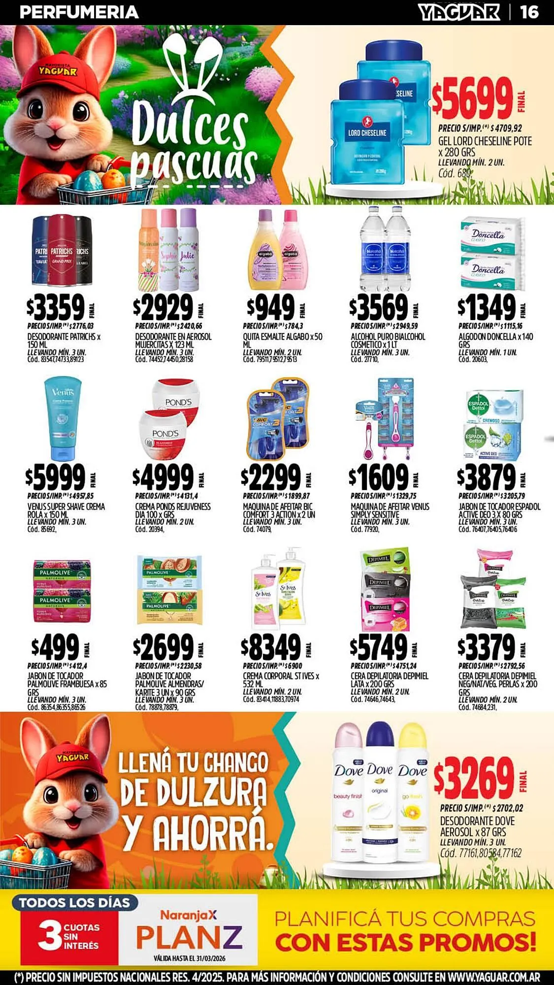 Ofertas de Catálogo Supermercados Yaguar 16 de marzo al 30 de marzo 2026 - Página 16 del catálogo