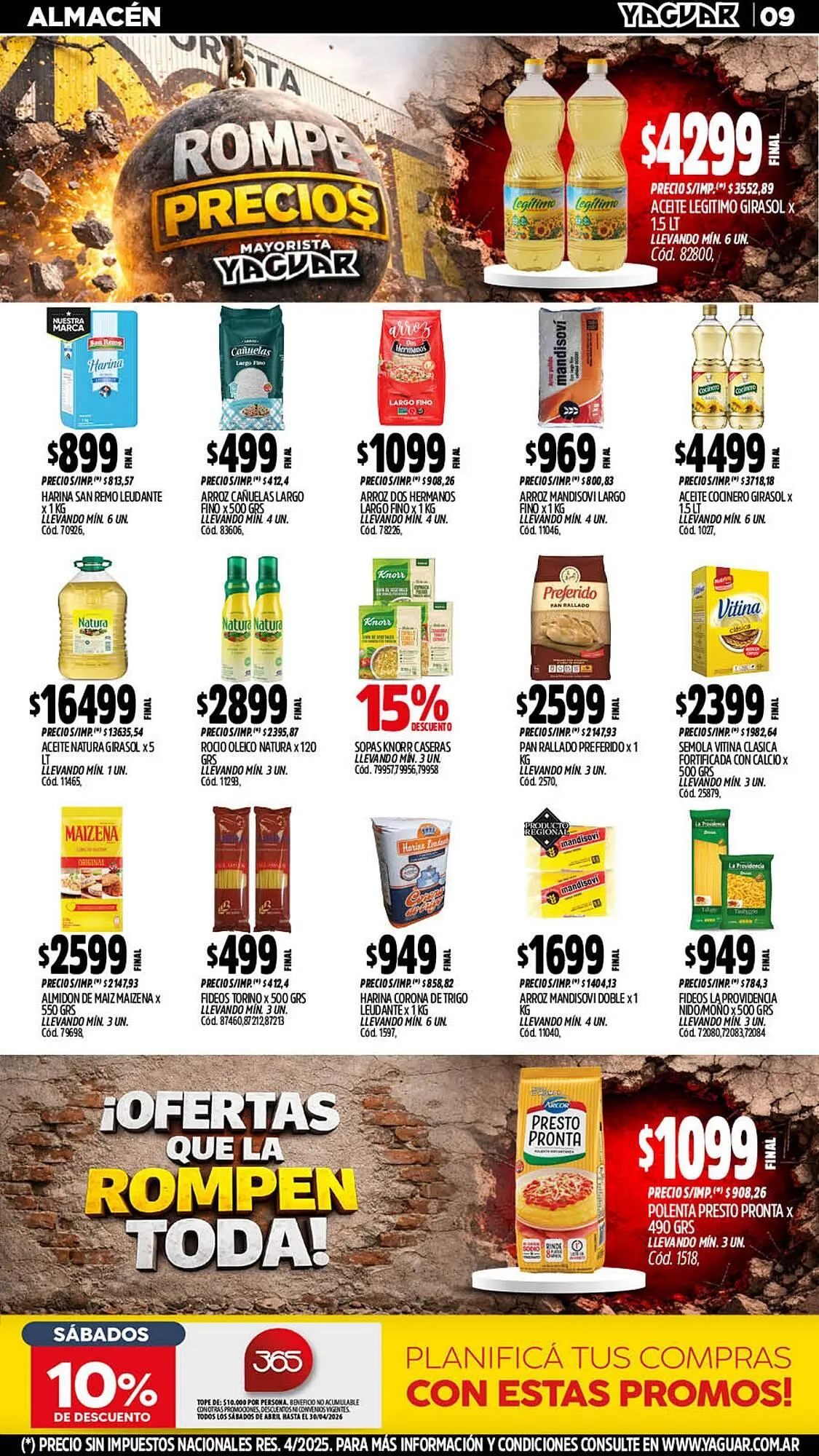 Ofertas de Catálogo Supermercados Yaguar 6 de abril al 12 de abril 2026 - Página 9 del catálogo