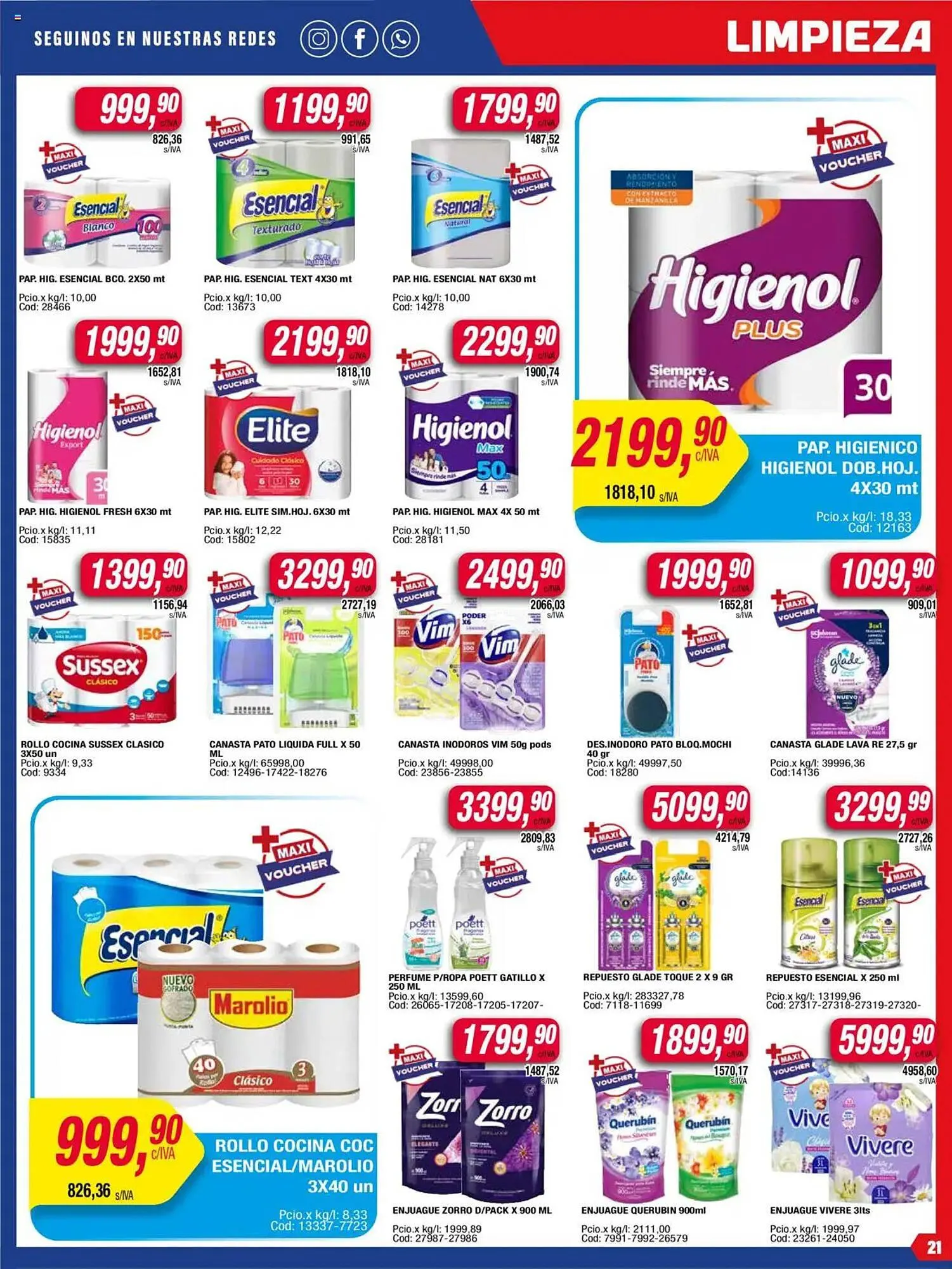 Ofertas de Catálogo Maxiconsumo 18 de agosto al 25 de agosto 2025 - Página 21 del catálogo
