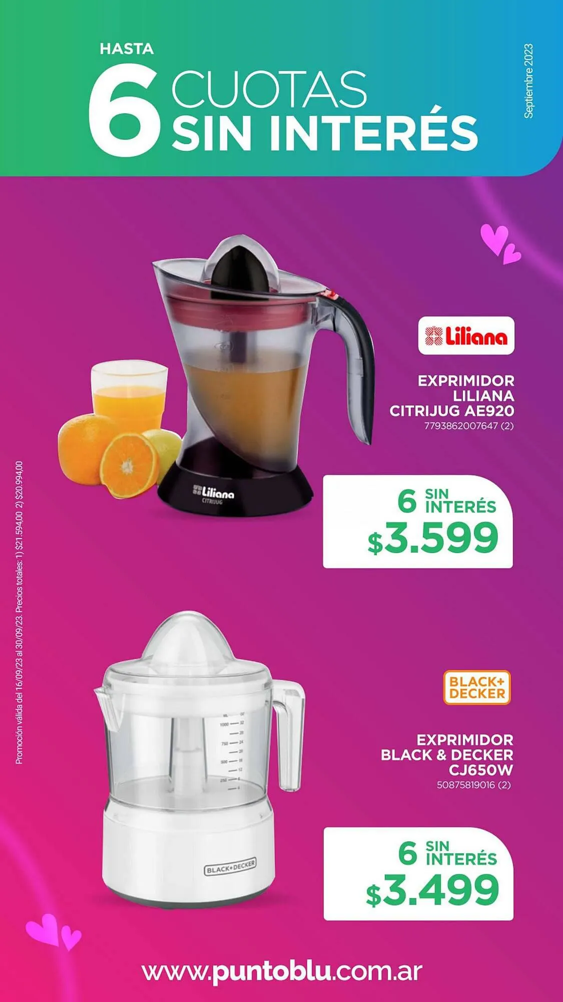 Ofertas de Catálogo Punto Blu 18 de septiembre al 30 de septiembre 2023 - Página 21 del catálogo