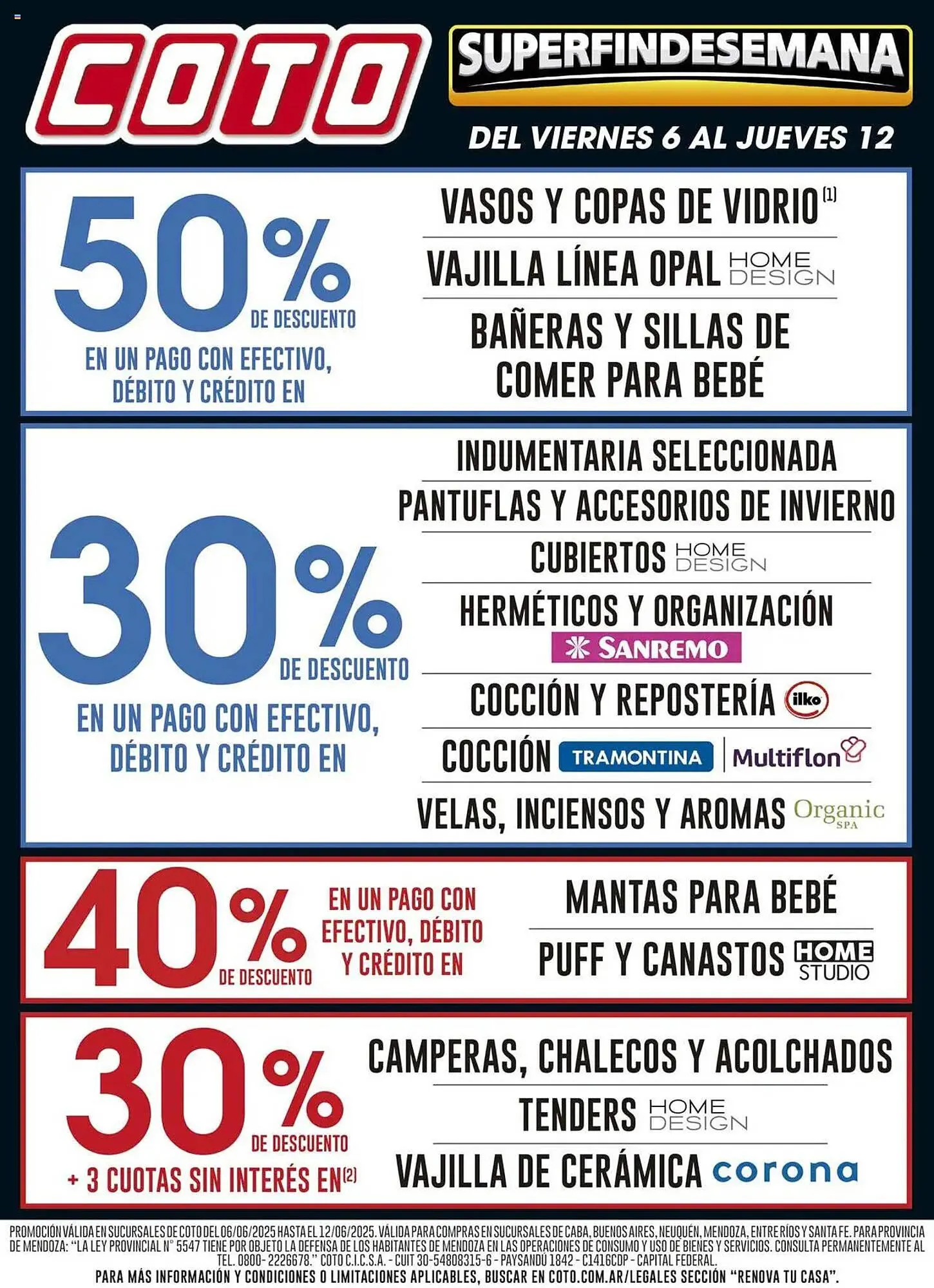 Ofertas de Catálogo Coto 6 de junio al 12 de junio 2025 - Página 1 del catálogo