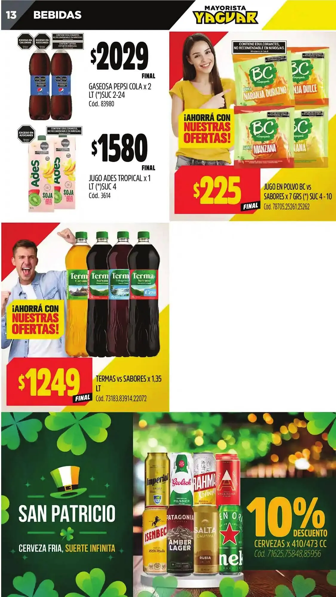 Ofertas de Catálogo Supermercados Yaguar 10 de marzo al 16 de marzo 2025 - Página 13 del catálogo