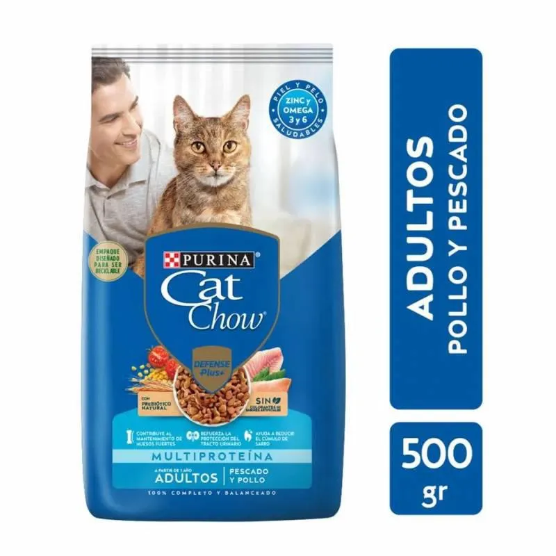 Alimento para Gato Adulto Pescado Cat Chow x 500 g.