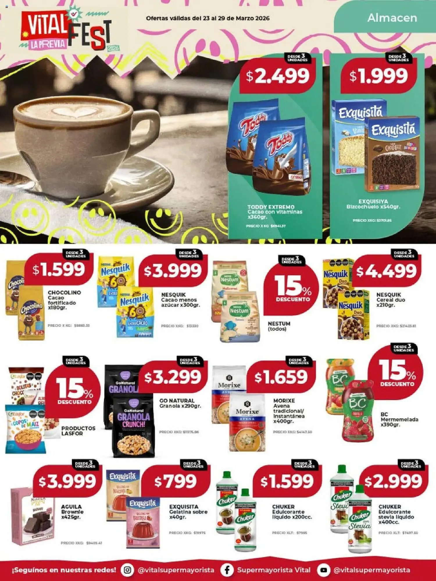 Ofertas de Catálogo Supermayorista Vital 23 de marzo al 29 de marzo 2026 - Página 14 del catálogo
