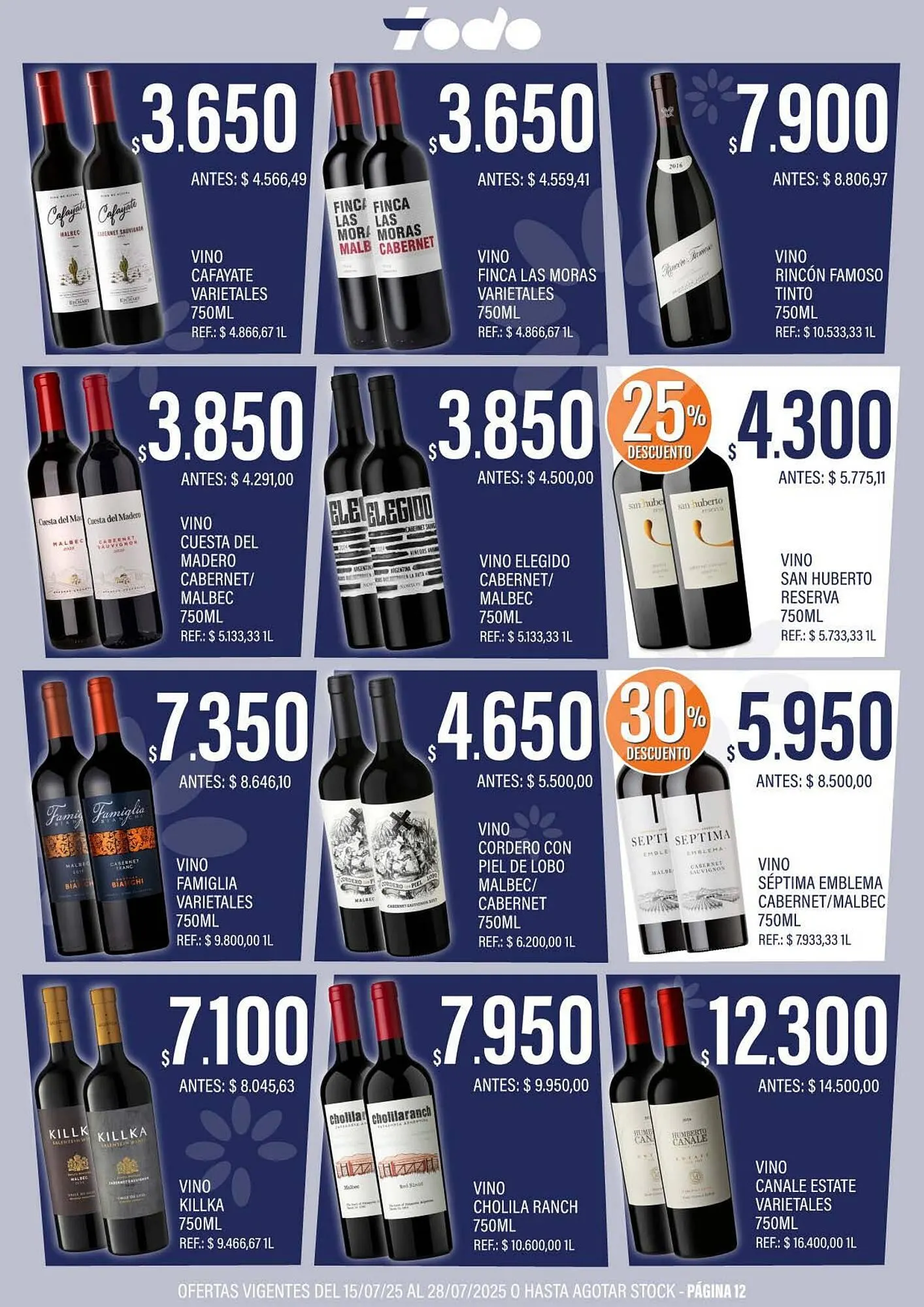 Ofertas de Catálogo Supermercados Todo 15 de julio al 28 de julio 2025 - Página 12 del catálogo