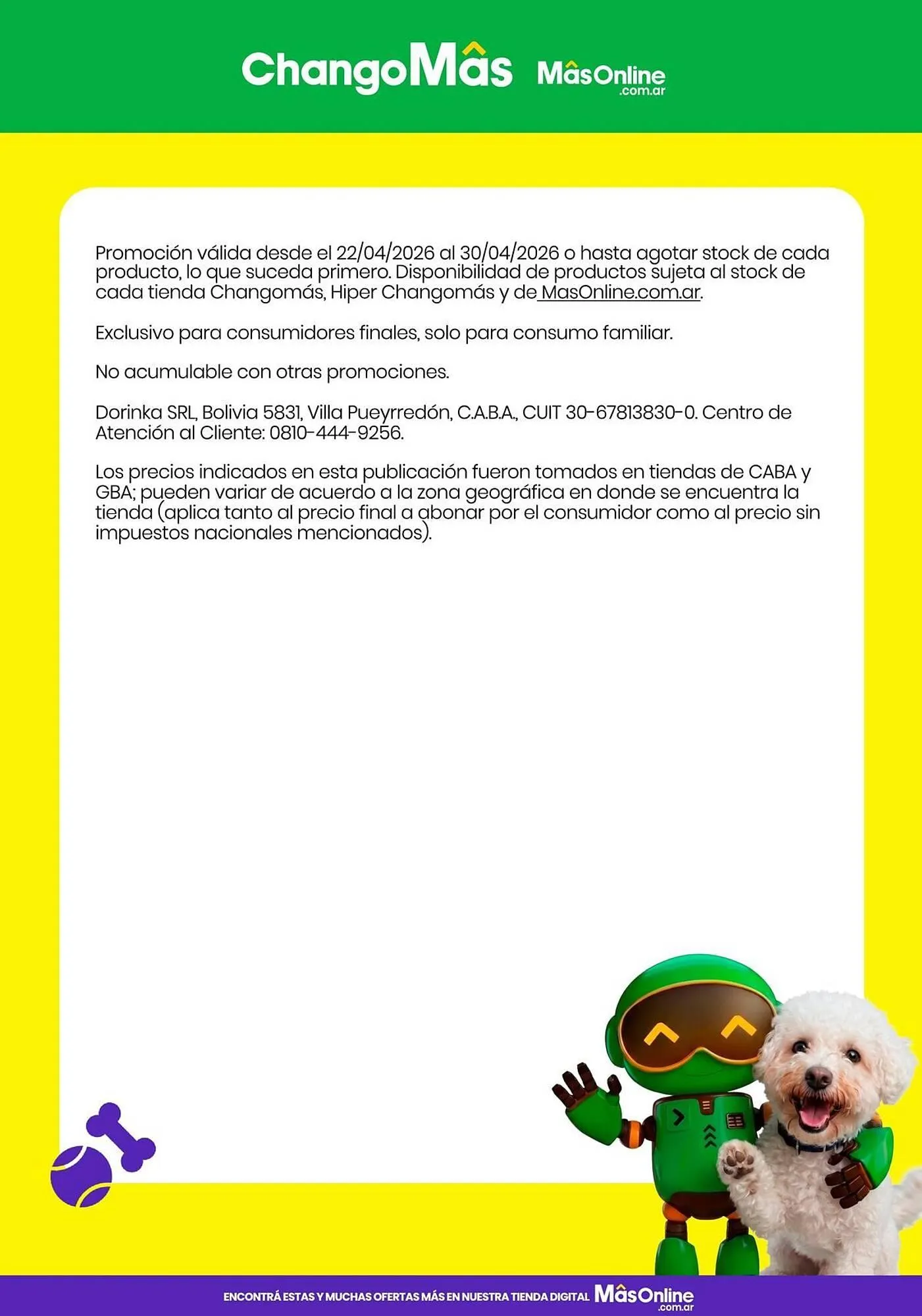 Ofertas de Catálogo Changomas 24 de abril al 30 de abril 2026 - Página 9 del catálogo