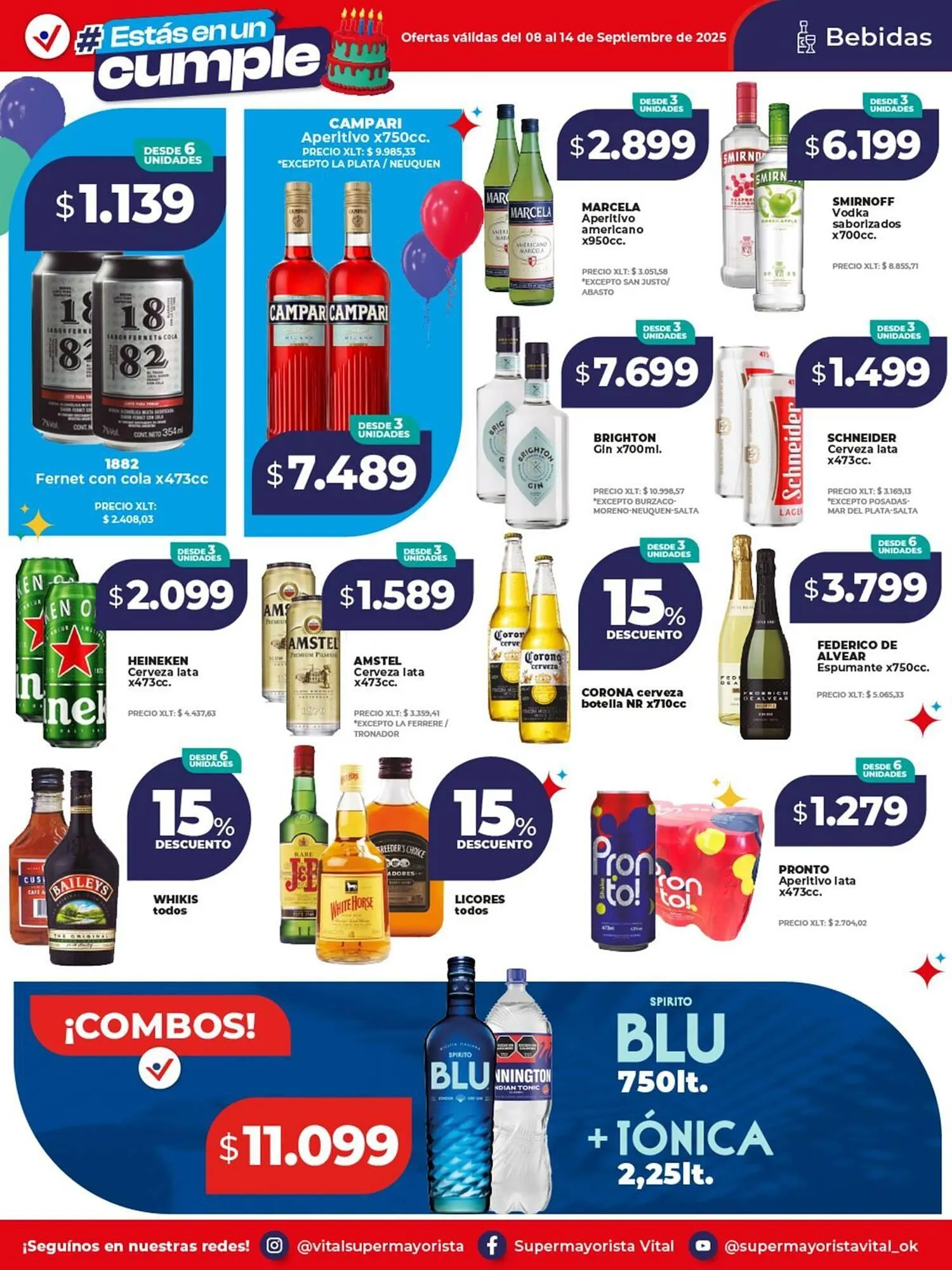 Ofertas de Catálogo Supermayorista Vital 8 de septiembre al 14 de septiembre 2025 - Página 12 del catálogo
