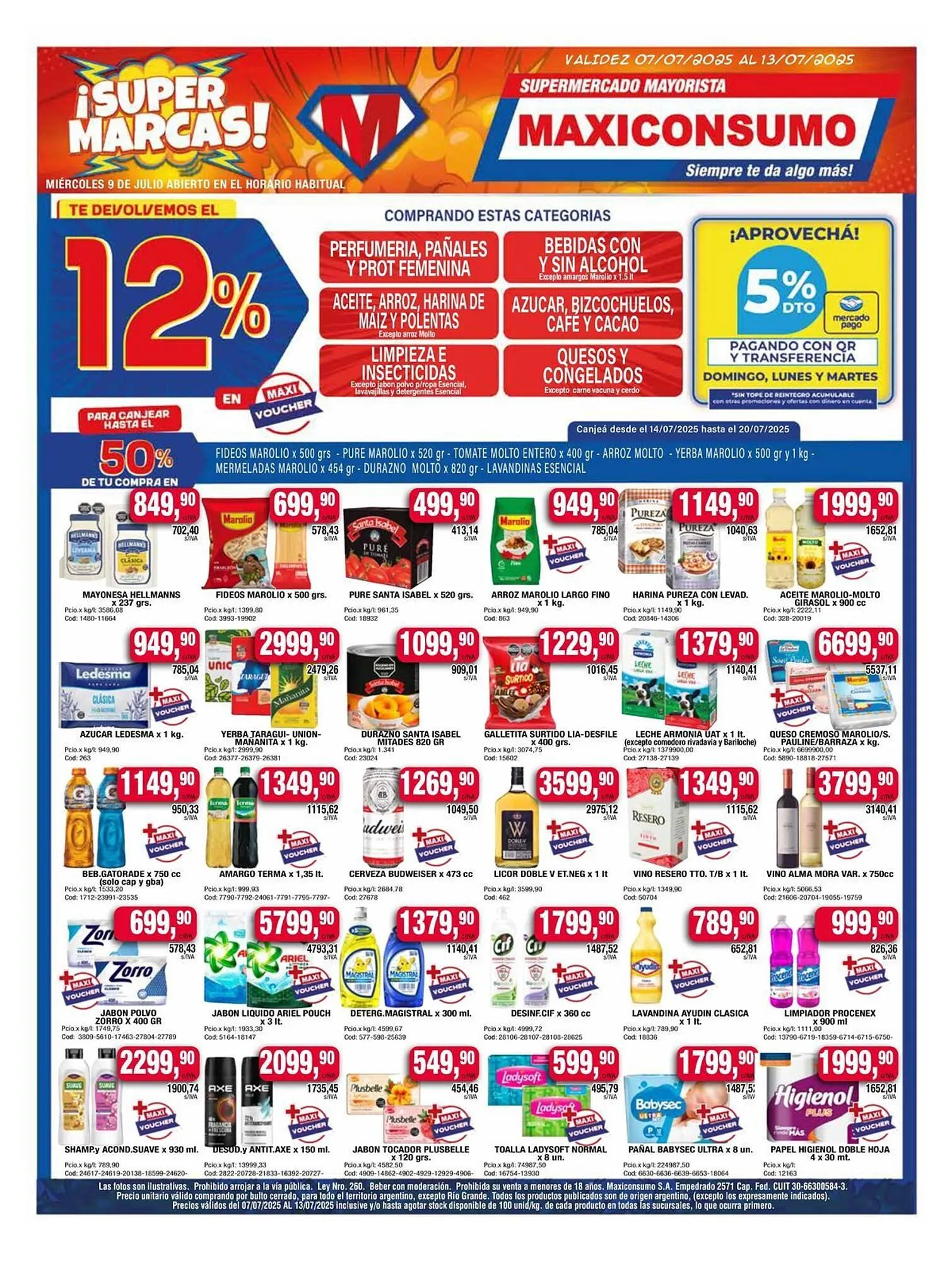 Ofertas de Catálogo Maxiconsumo 7 de julio al 13 de julio 2025 - Página 1 del catálogo