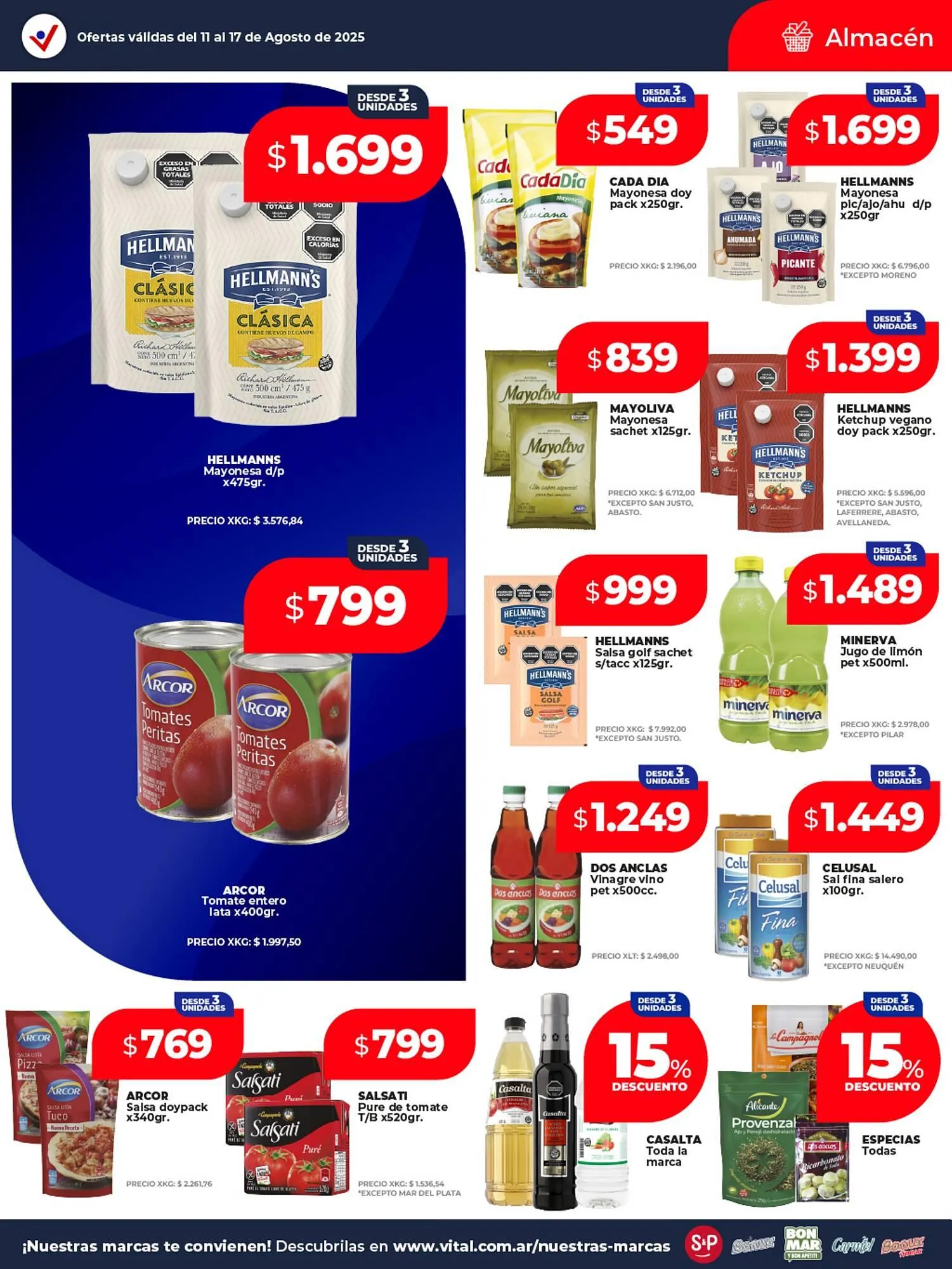 Ofertas de Catálogo Supermayorista Vital 11 de agosto al 17 de agosto 2025 - Página 14 del catálogo
