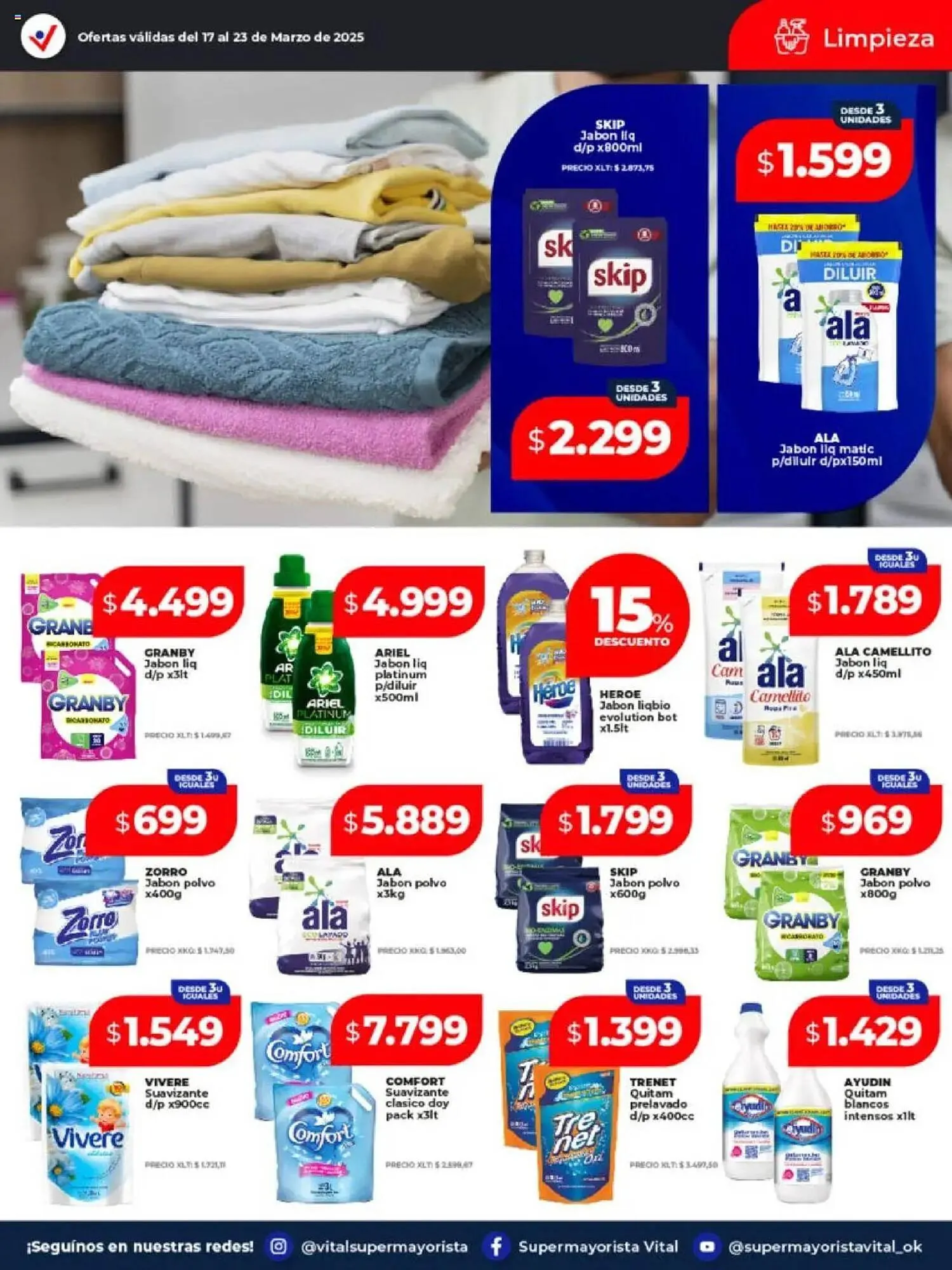 Ofertas de Catálogo Supermayorista Vital 17 de marzo al 23 de marzo 2025 - Página 7 del catálogo
