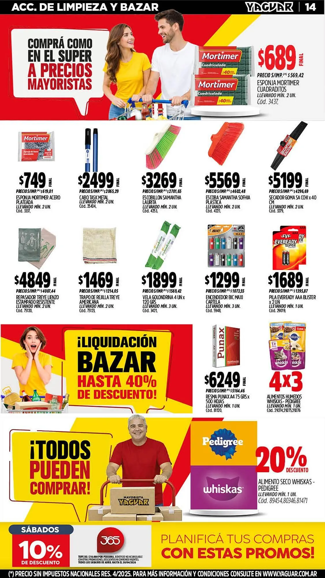 Ofertas de Catálogo Supermercados Yaguar 11 de mayo al 17 de mayo 2026 - Página 14 del catálogo