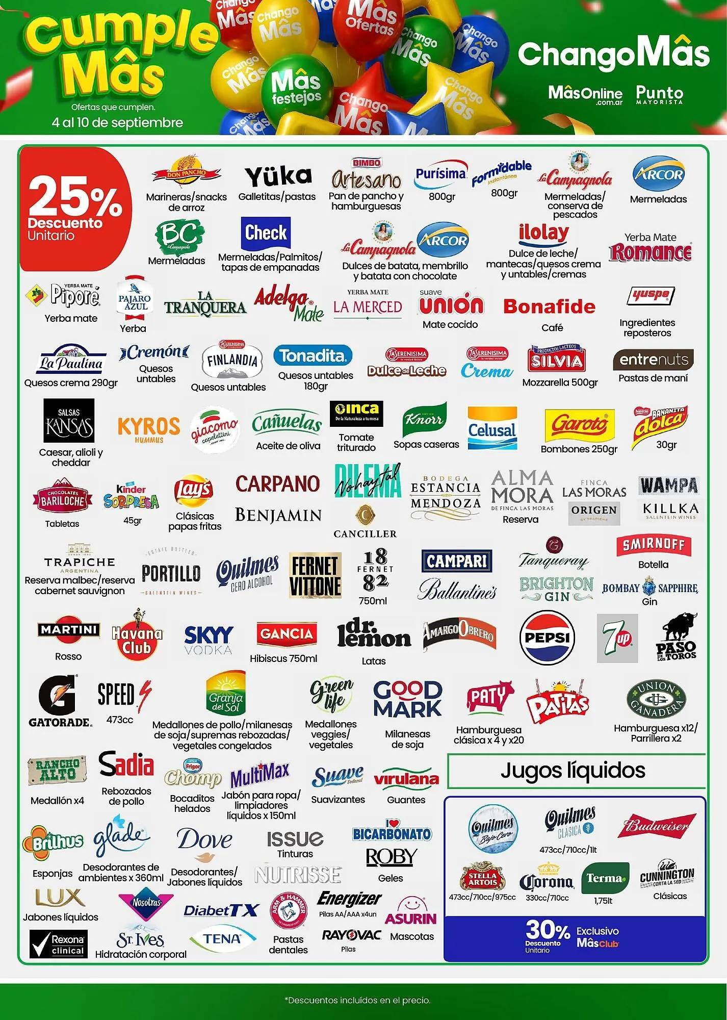 Ofertas de Catálogo Changomas 4 de septiembre al 10 de septiembre 2025 - Página 6 del catálogo