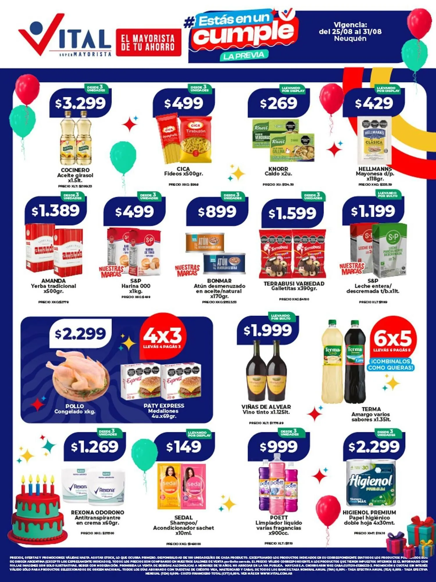 Ofertas de Catálogo Supermayorista Vital 25 de agosto al 31 de agosto 2025 - Página 1 del catálogo