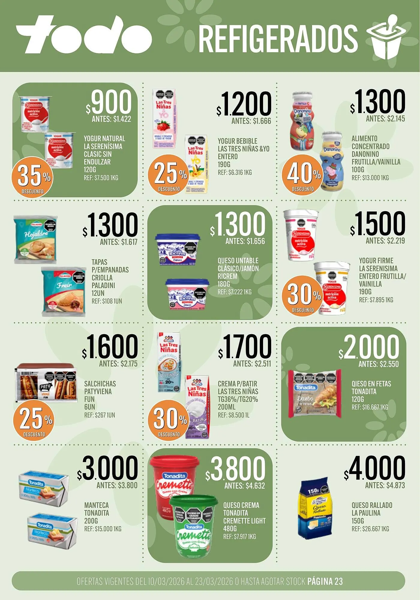 Ofertas de Catálogo Supermercados Todo 10 de marzo al 23 de marzo 2026 - Página 23 del catálogo