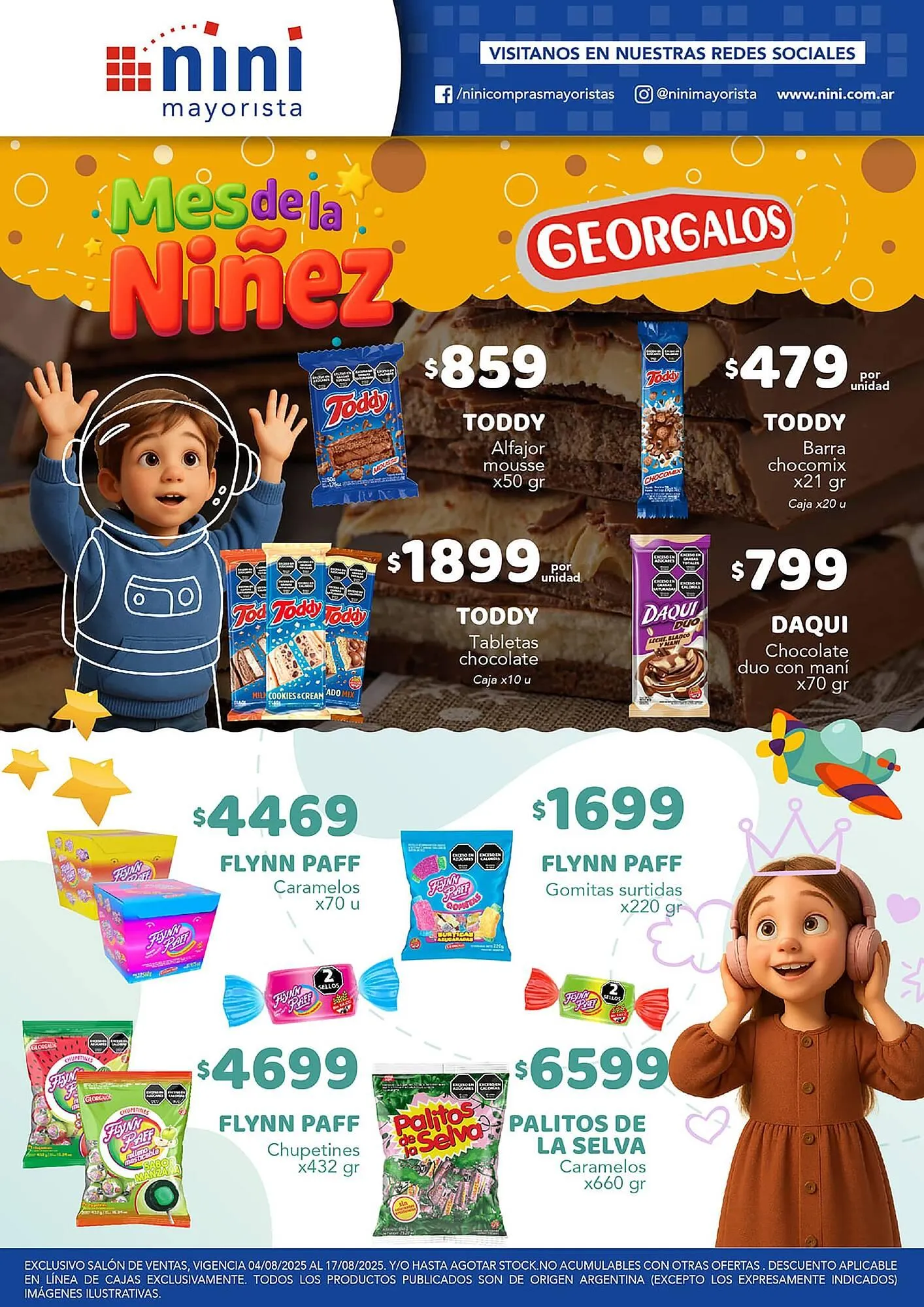 Ofertas de Catálogo Nini Mayorista 11 de agosto al 17 de agosto 2025 - Página 1 del catálogo