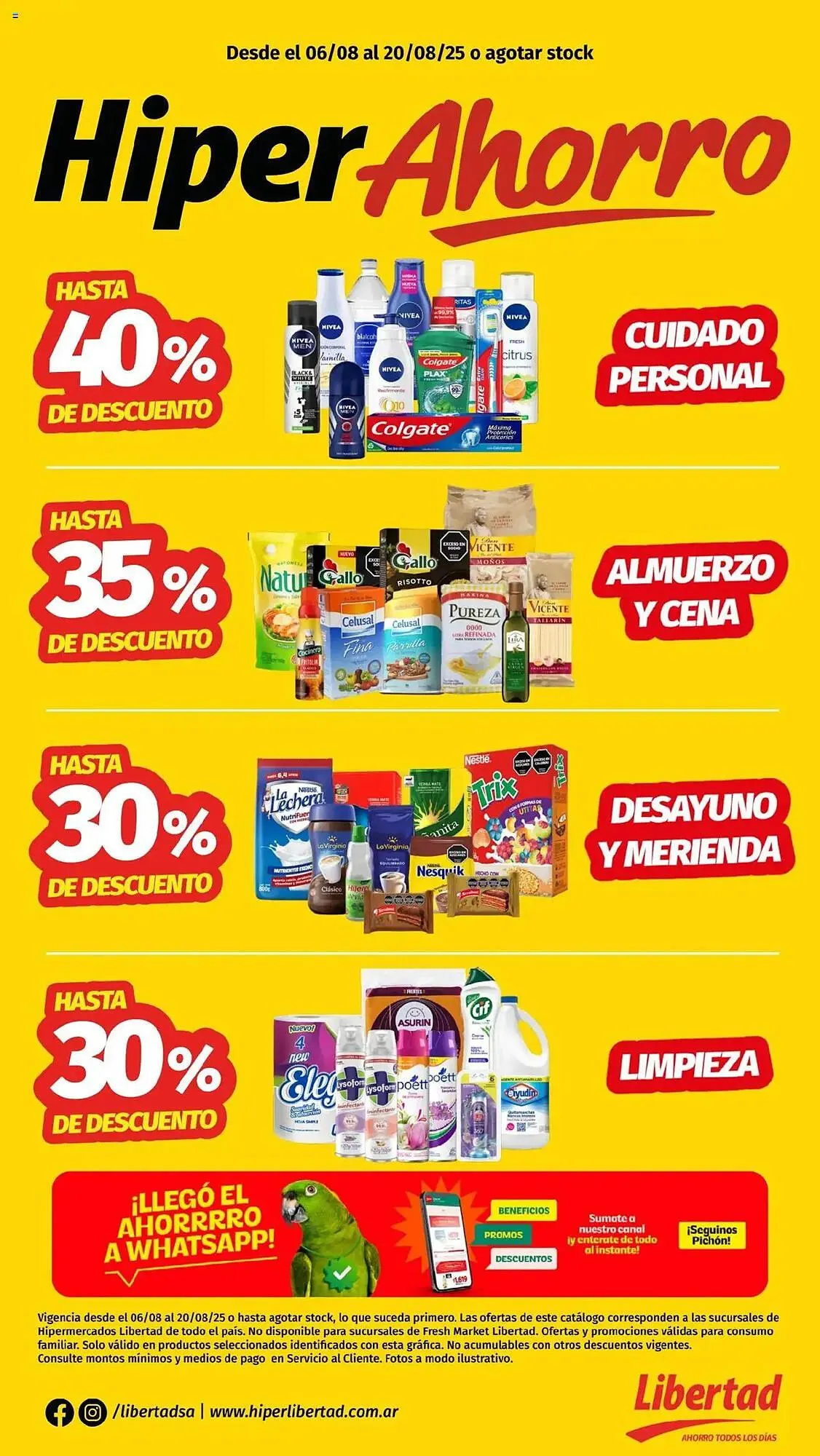 Ofertas de Catálogo Hipermercado Libertad 6 de agosto al 20 de agosto 2025 - Página 1 del catálogo
