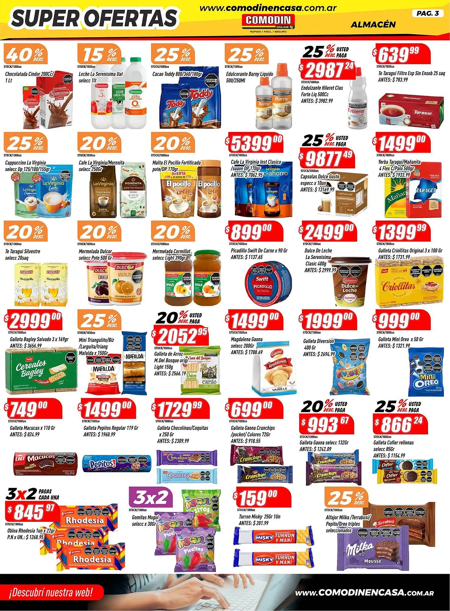 Ofertas de Catálogo Supermercados Comodin 16 de marzo al 19 de marzo 2026 - Página 3 del catálogo