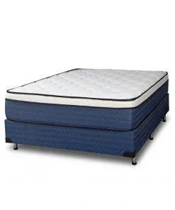 COLCHON Y SOMMIER CAELO SPRING RESORTES ENFUNDADOS 140×190