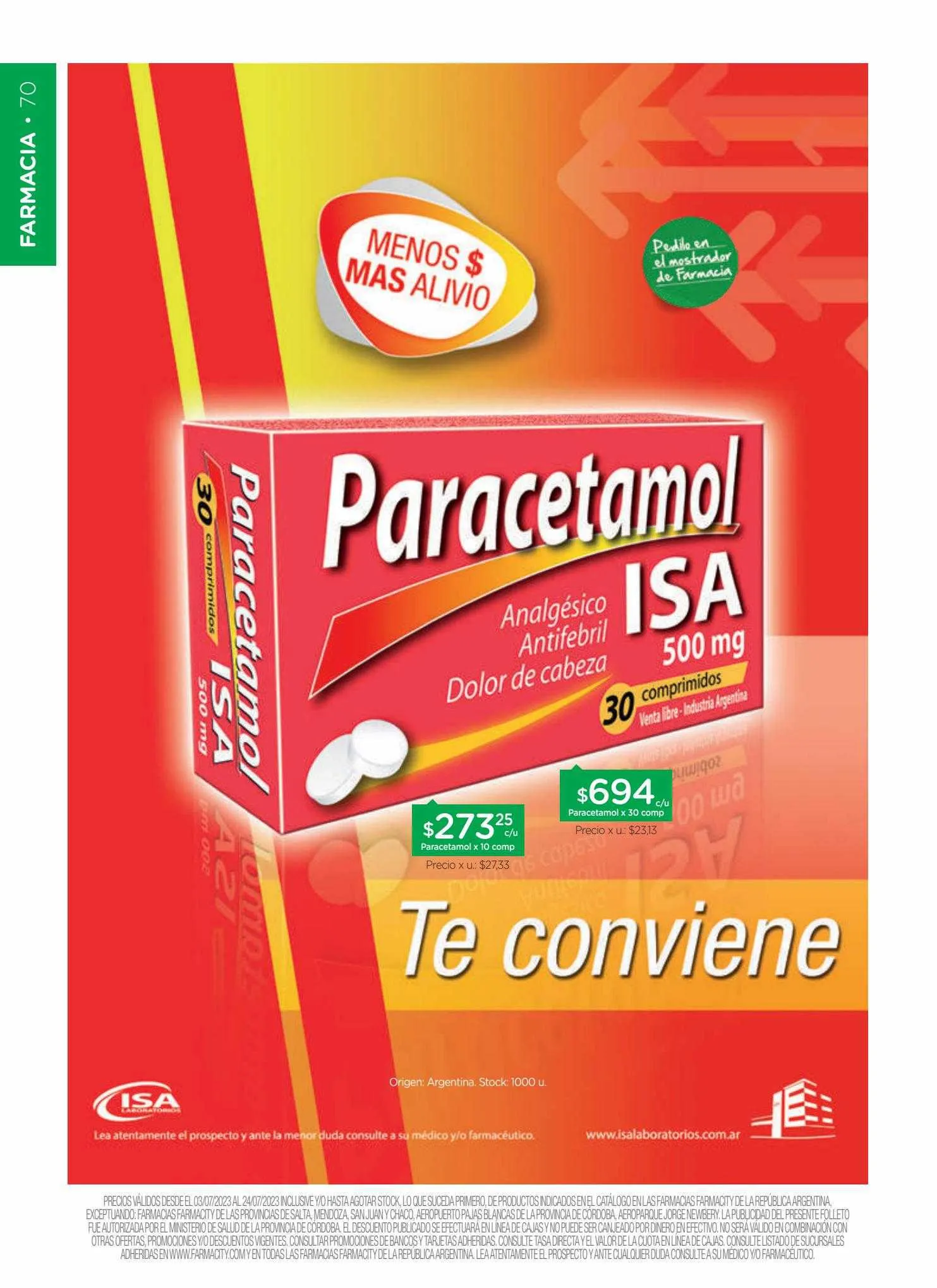 Ofertas de Catálogo Farmacity 7 de julio al 25 de julio 2023 - Página 69 del catálogo