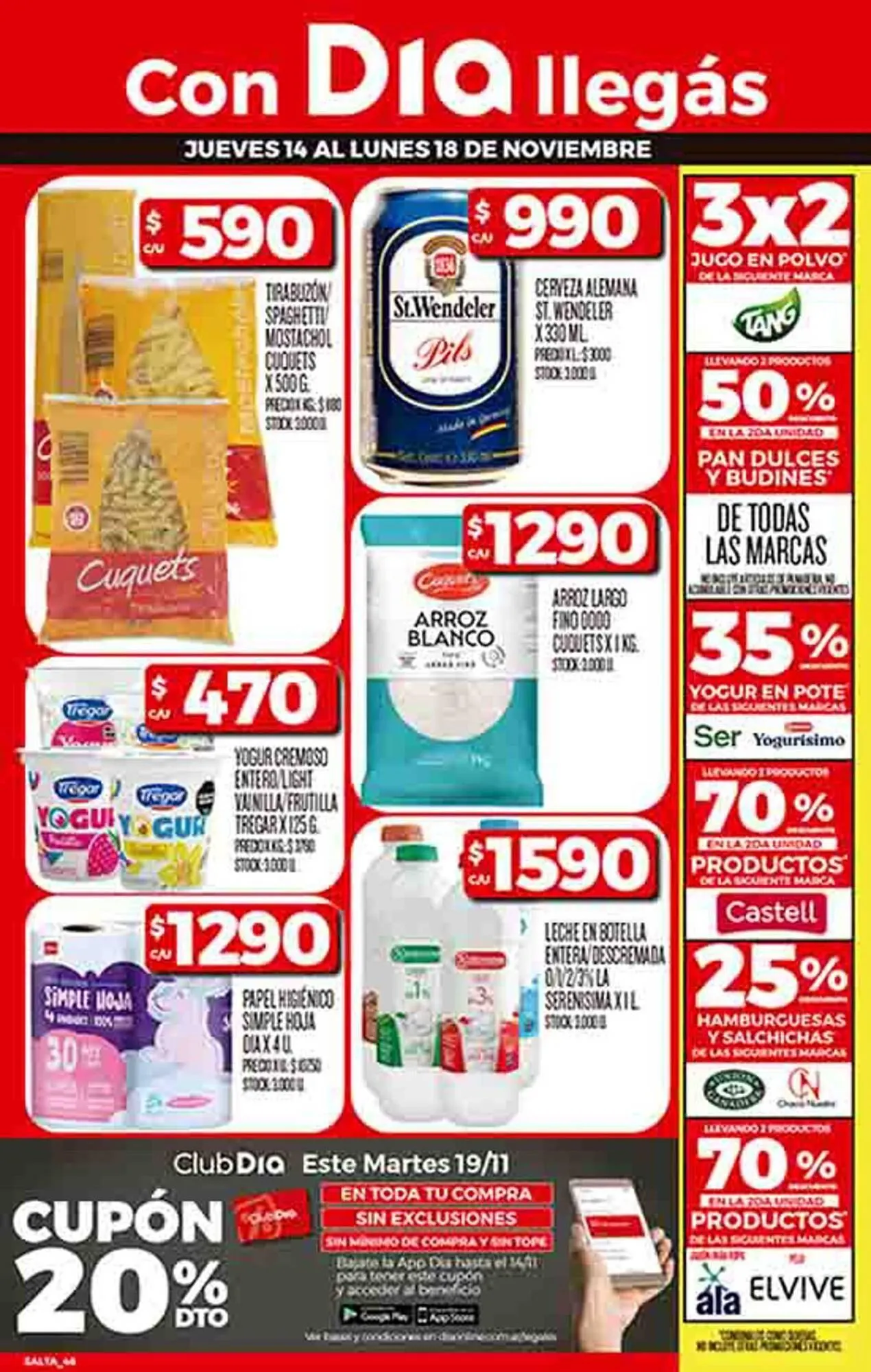 Ofertas de Catálogo Supermercados DIA 14 de noviembre al 28 de noviembre 2024 - Página 1 del catálogo