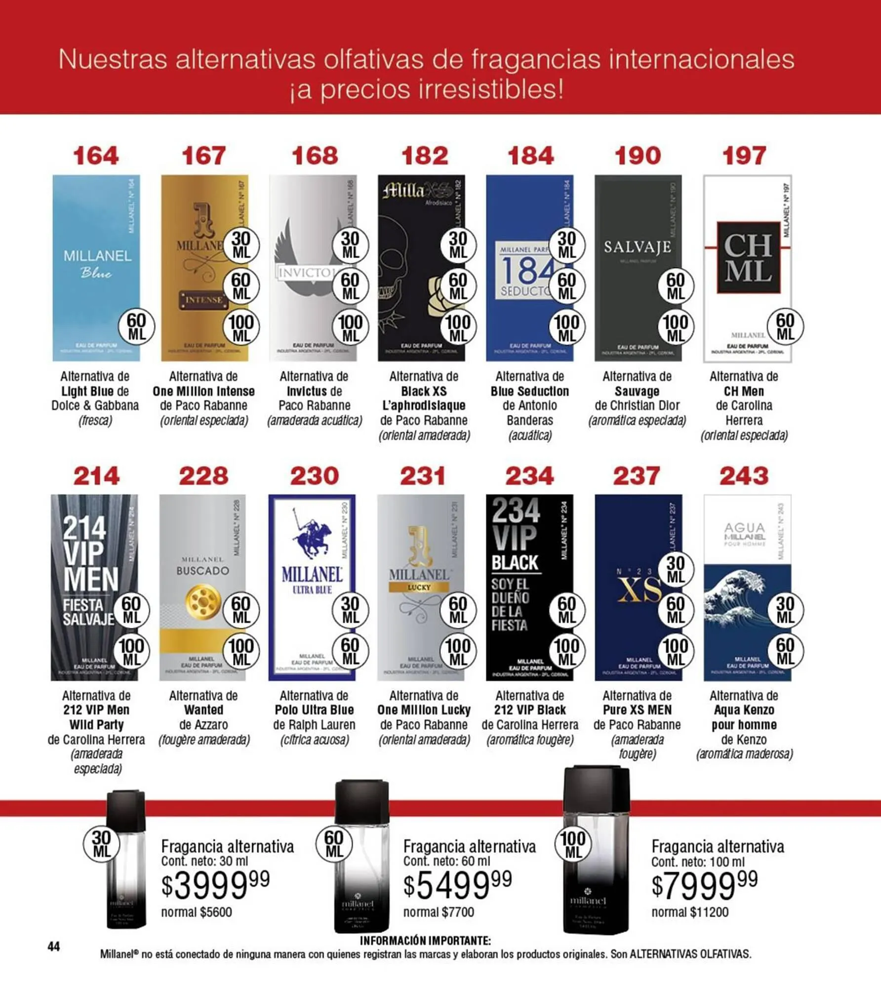 Ofertas de Catálogo Millanel Cosmética 16 de octubre al 12 de noviembre 2023 - Página 44 del catálogo